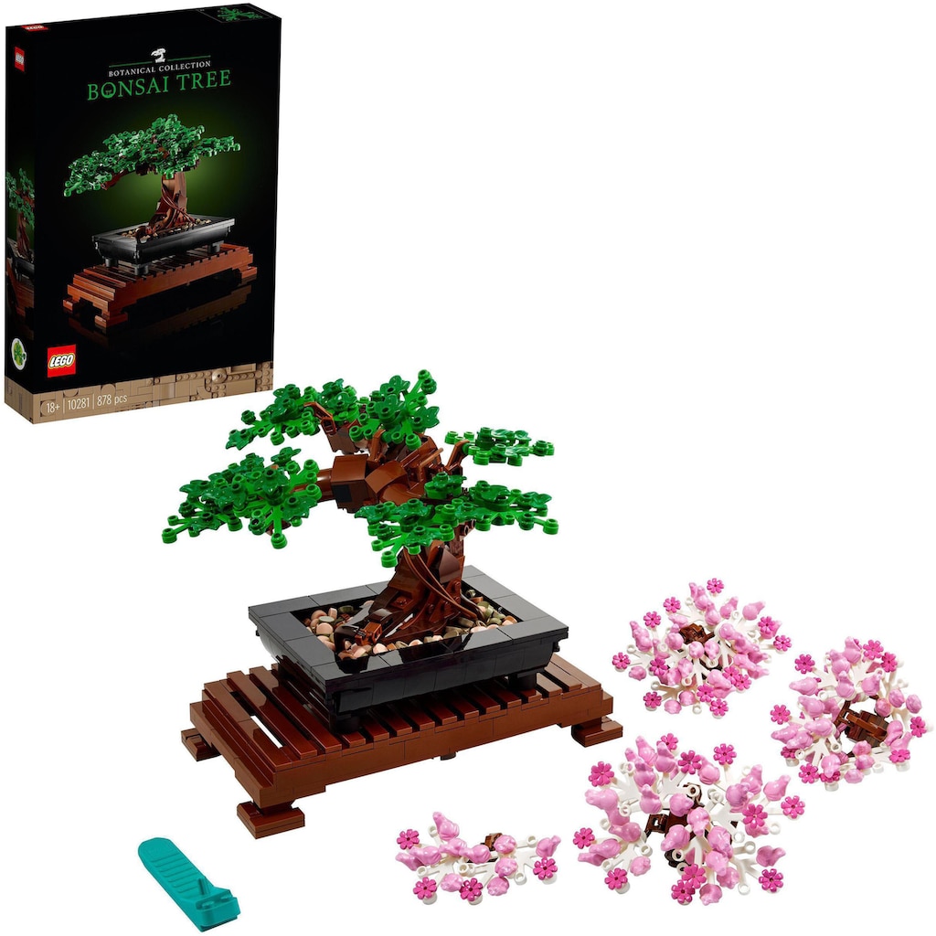 LEGO® Konstruktionsspielsteine »Bonsai Baum (10281), LEGO® Creator Expert«, (878 St.), Made in Europe