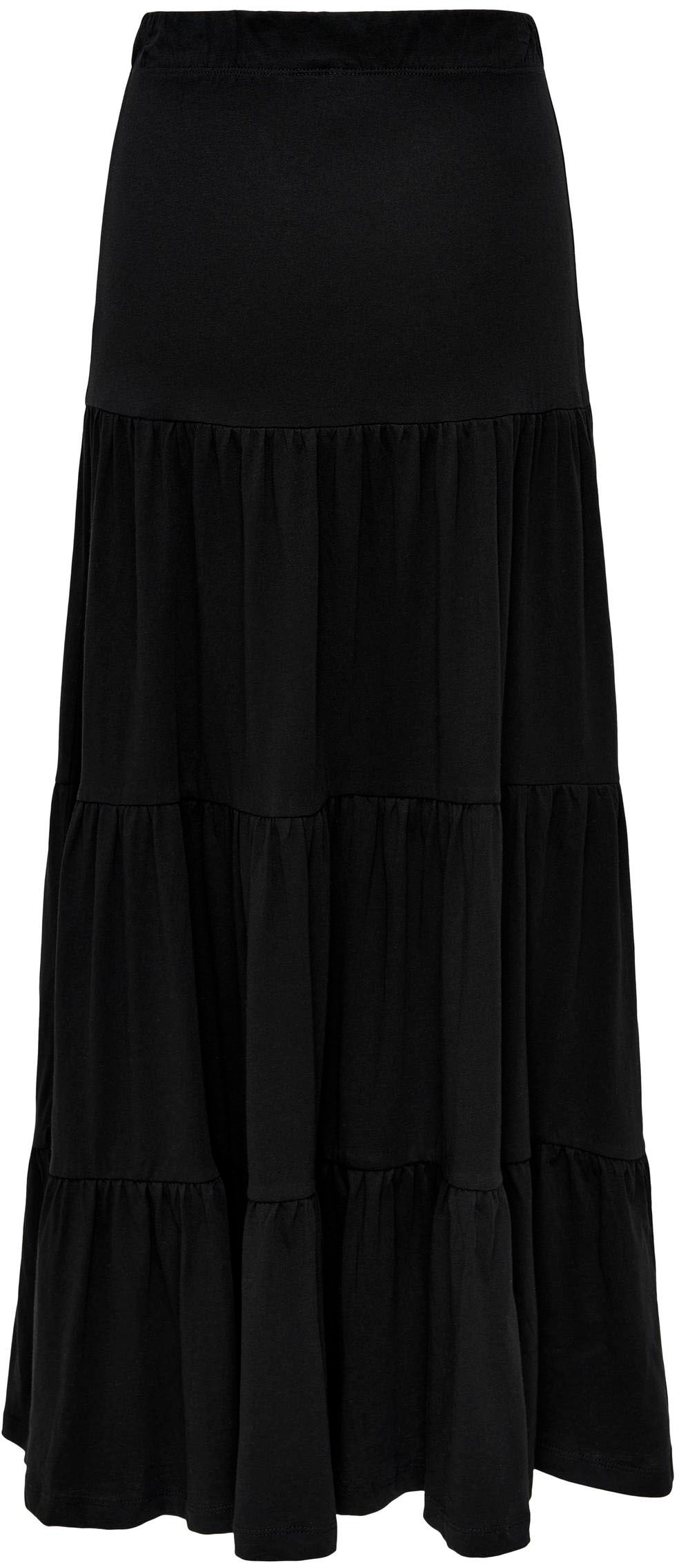 ONLY Maxirock »ONLMAY MAXI SKIRT« Baumwolle, mit Volant