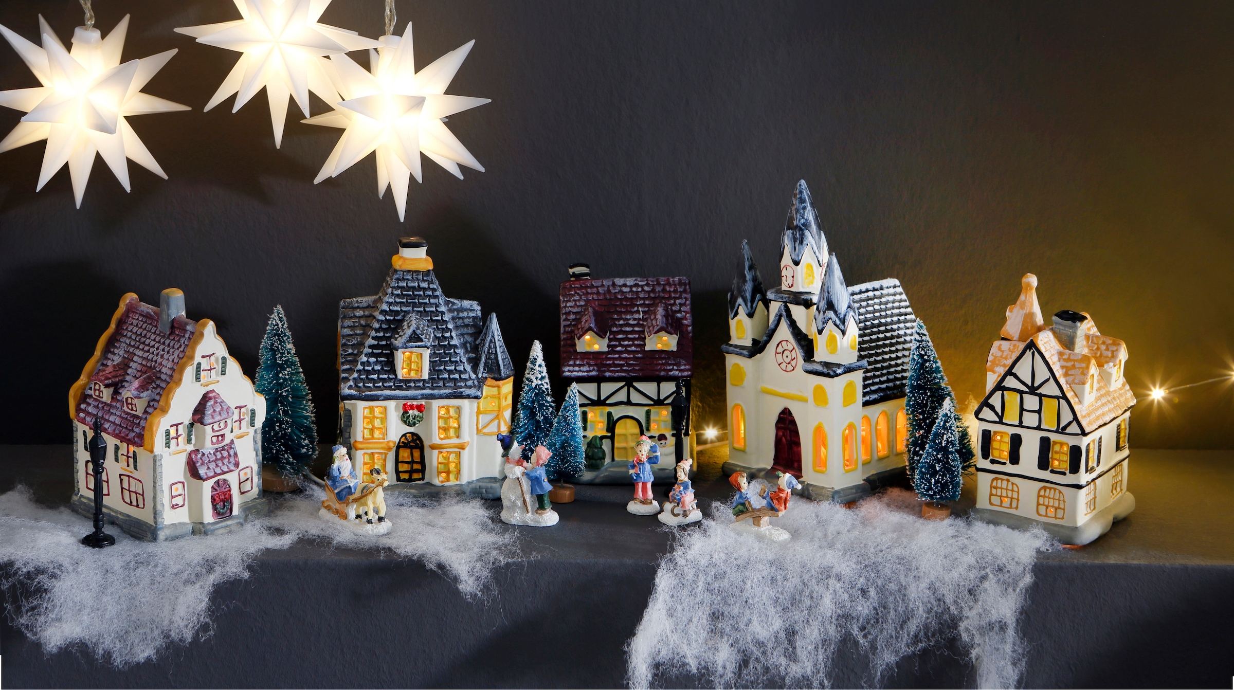 Home affaire Weihnachtsdorf »Weihnachtsdeko«, OTTO Shop Online Lichterkette im mit