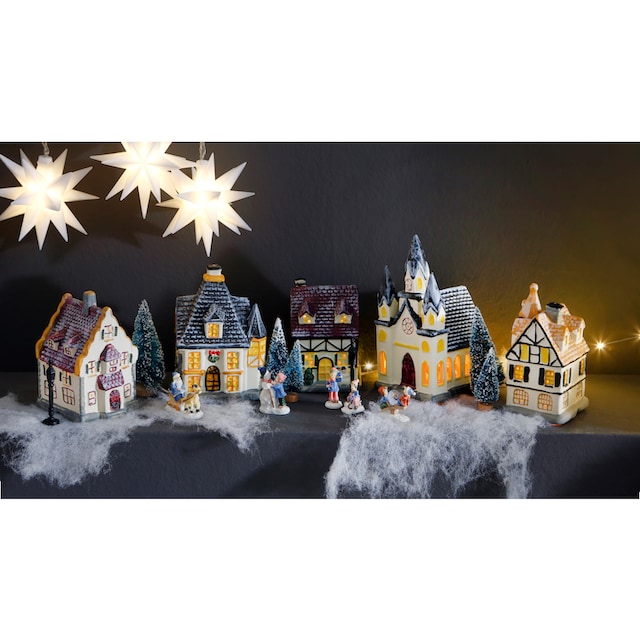 Home affaire Weihnachtsdorf »Weihnachtsdeko«, mit Lichterkette im OTTO  Online Shop