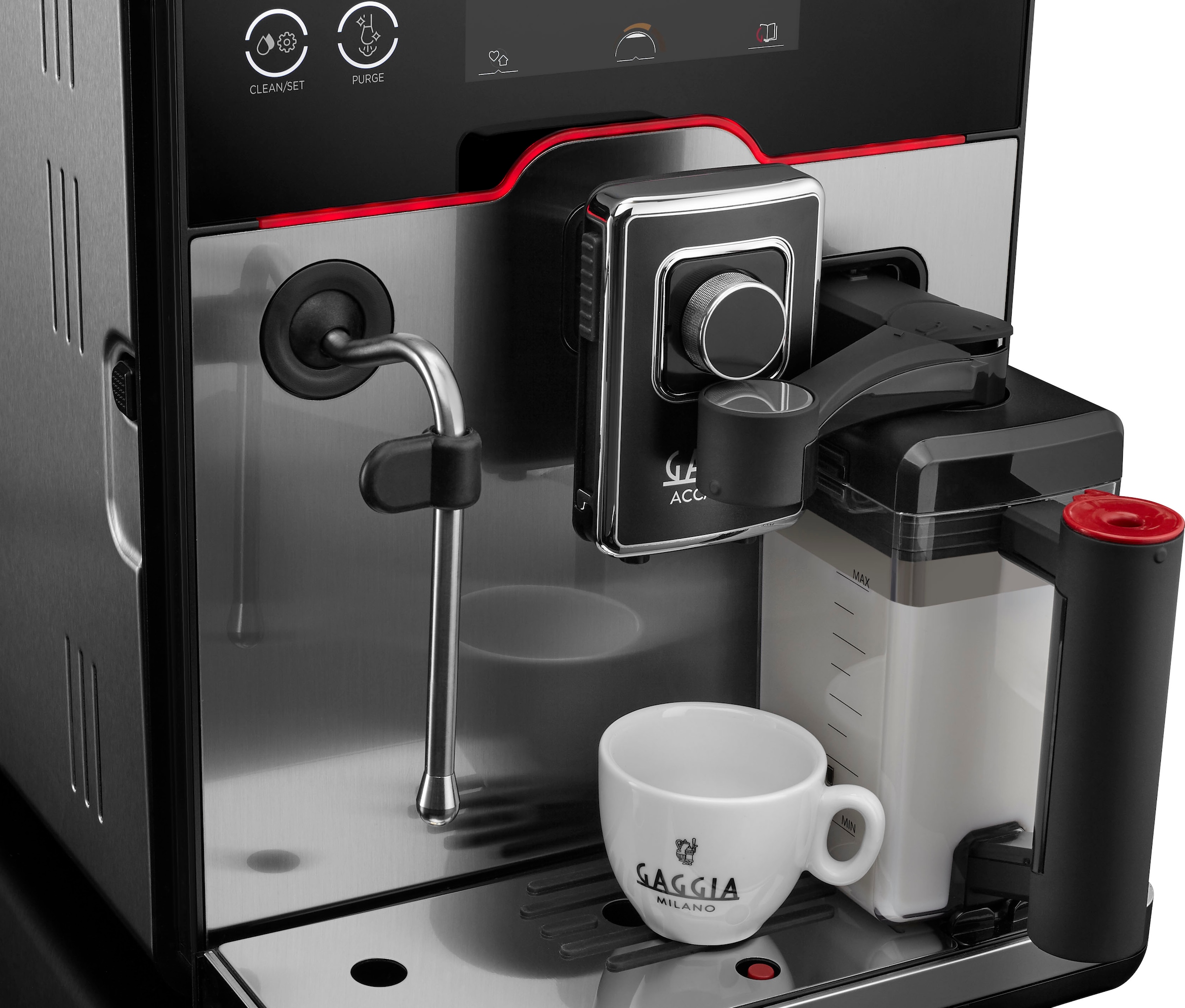 Gaggia Kaffeevollautomat »Accademia Stainless Steel«, vom Erfinder des Espresso - Barista@Home dank Espresso-Plus-System