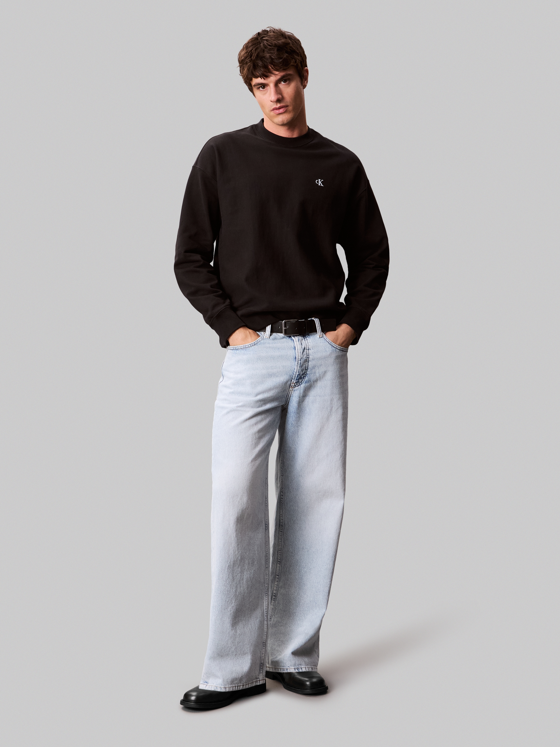 Calvin Klein Jeans Sweatshirt »PRMM TRRY MNGRM CN S«, Mit Rundhalsausschnitt