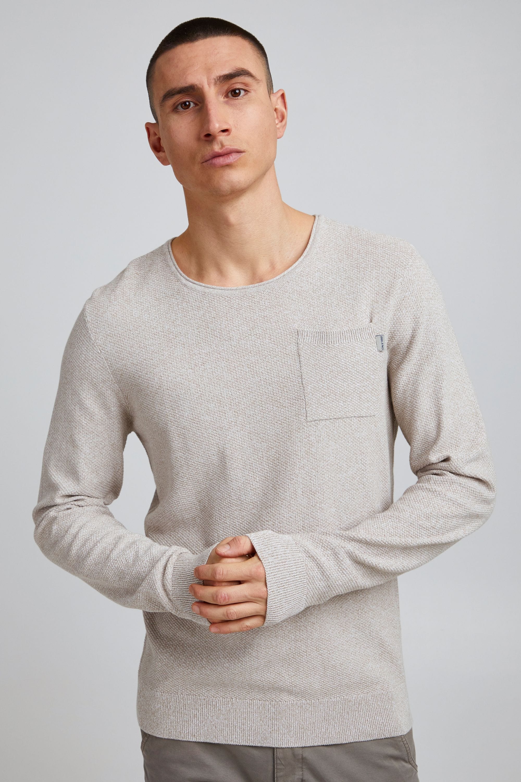 Blend Strickfleece-Pullover »Strickpullover bhpullover«