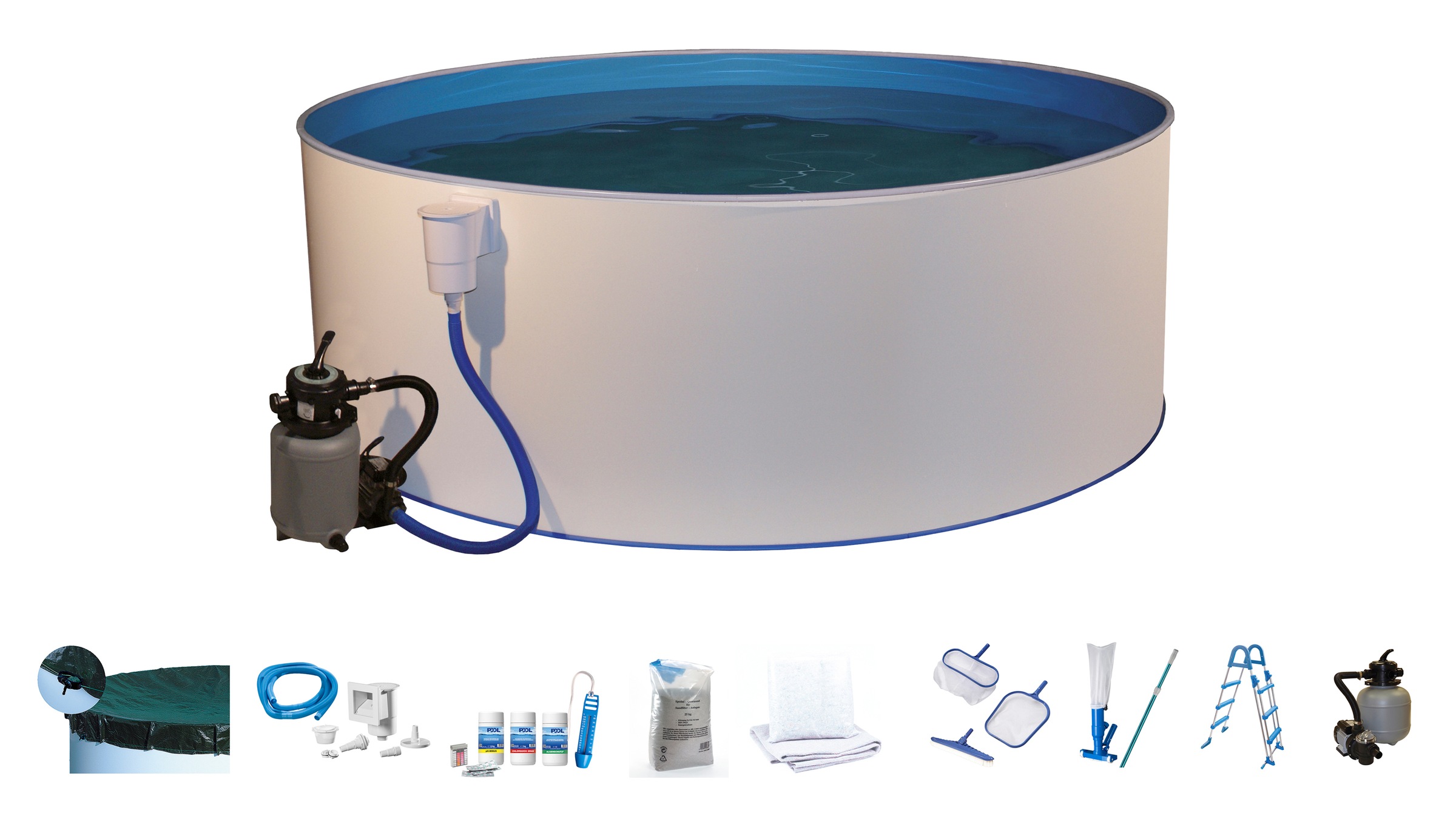 MyPool Rundpool, (Set, 10 tlg.), ØxH: 350x120 cm