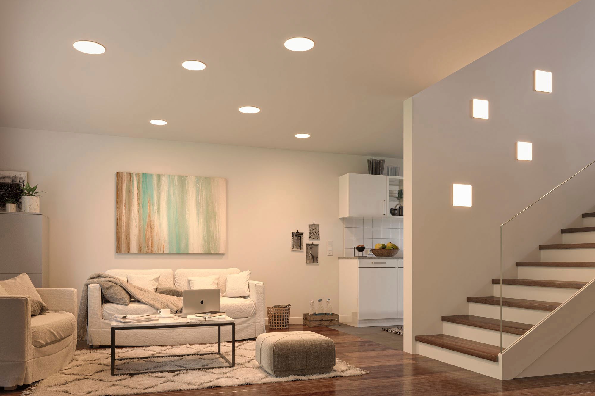 Paulmann LED Einbauleuchte »LED Einbaupanel Veluna VariFit IP44 rund 185mm 17,5W 4.000K Satin«, 1 flammig, LED Einbaupanel Veluna VariFit IP44 rund 185mm 17,5W 4.000K Satin