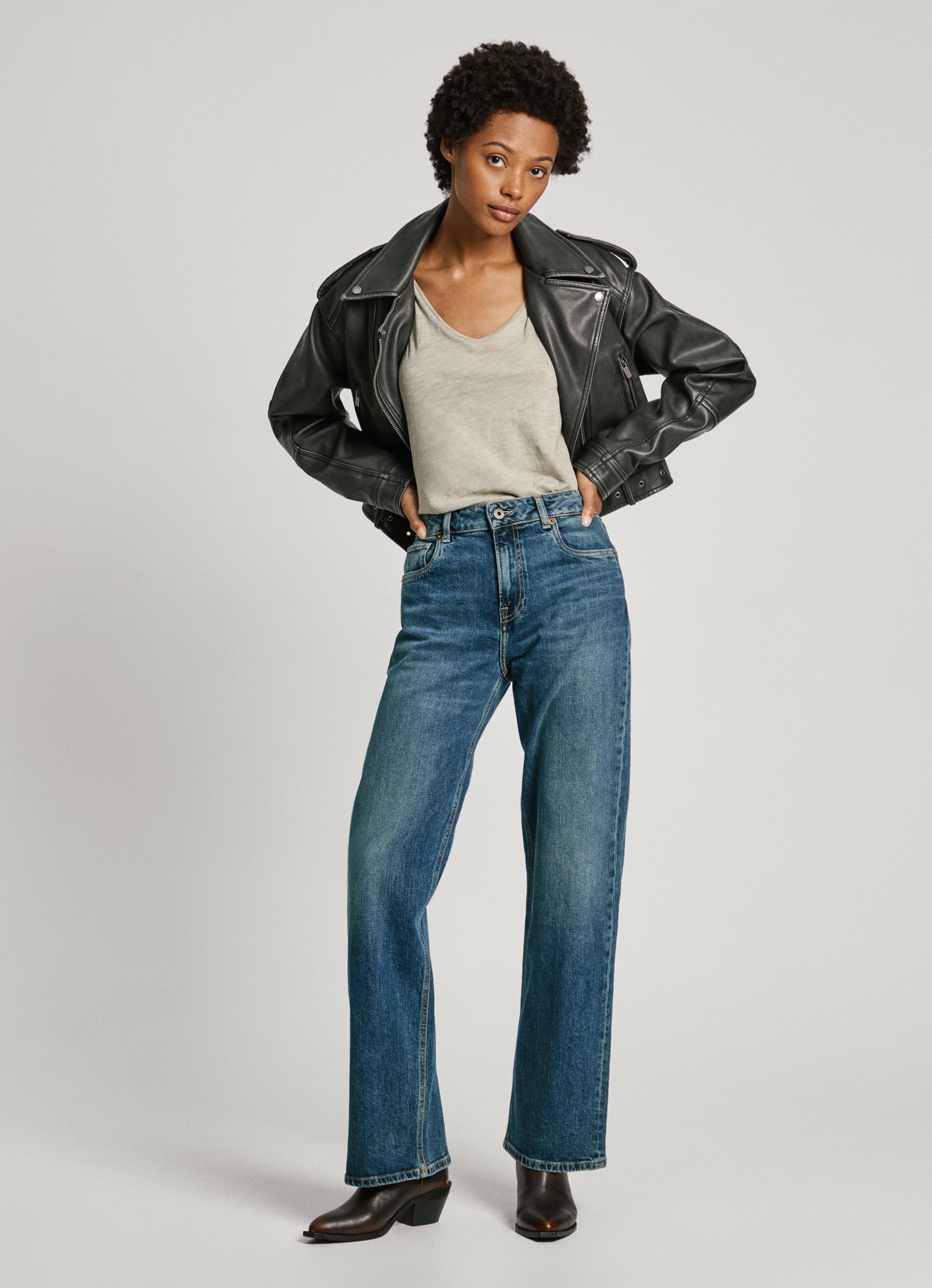 Pepe Jeans Loose-fit-Jeans »LOOSE ST JEANS HW«, mit geradem, weitem Bein