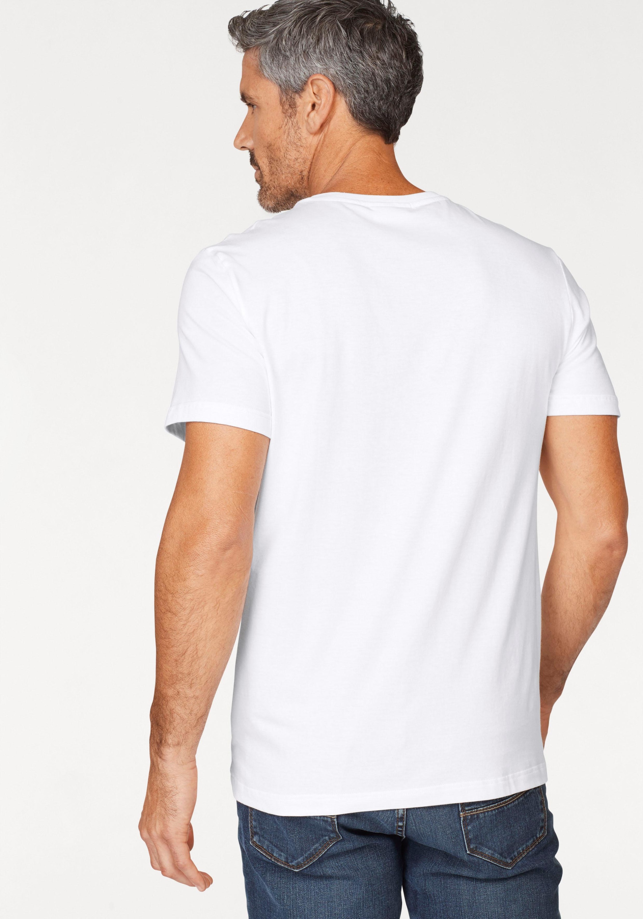 T-Shirt, online modernem Lacoste (1 bei Farbdesign kaufen tlg.), OTTO in