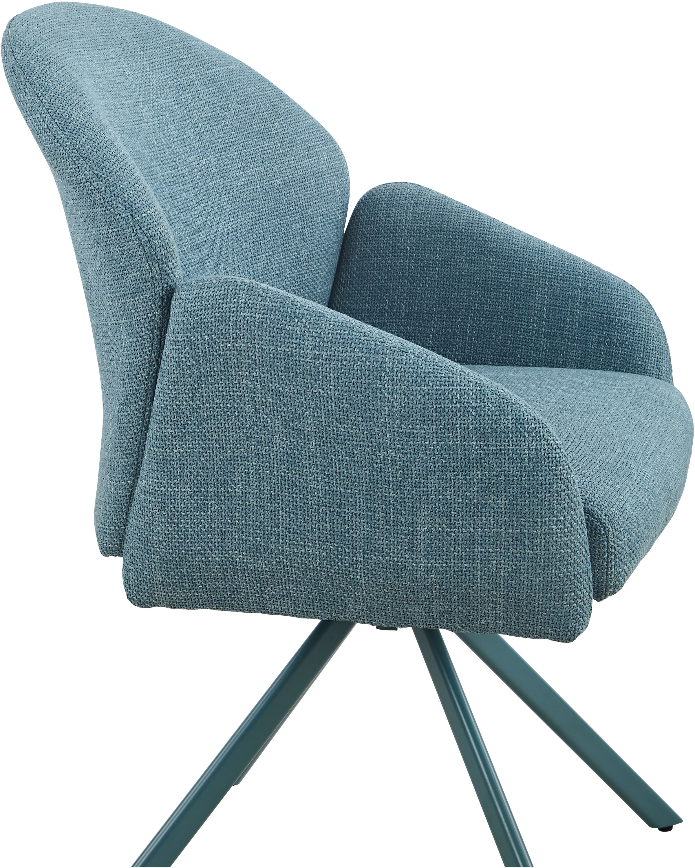 HELA Armlehnstuhl »HOLLY« (Set) 2 Stk.360° drehbar, Armlehnen, Gestell angepasst, Swing Back Komfortrücken