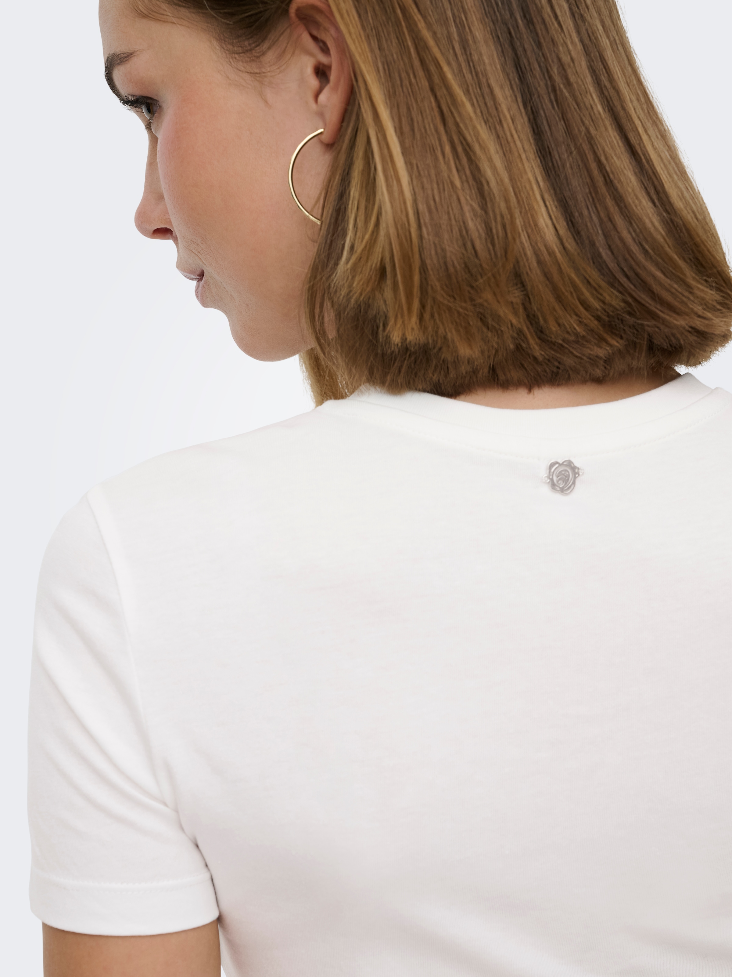 ONLY T-Shirt »ONLVIVVI S/S TEE BOX JRS« Baumwolle, Rundhals