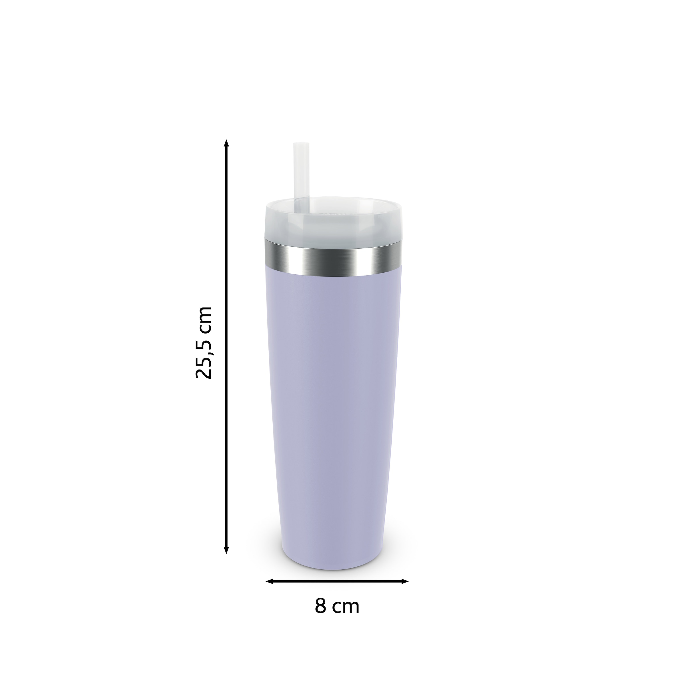 Emsa Trinkflasche »Travel Mug Cool³« integrierter Strohhalm, 0,5 L, 12 h kühl (mit Eiswürfeln bis zu 24 h)