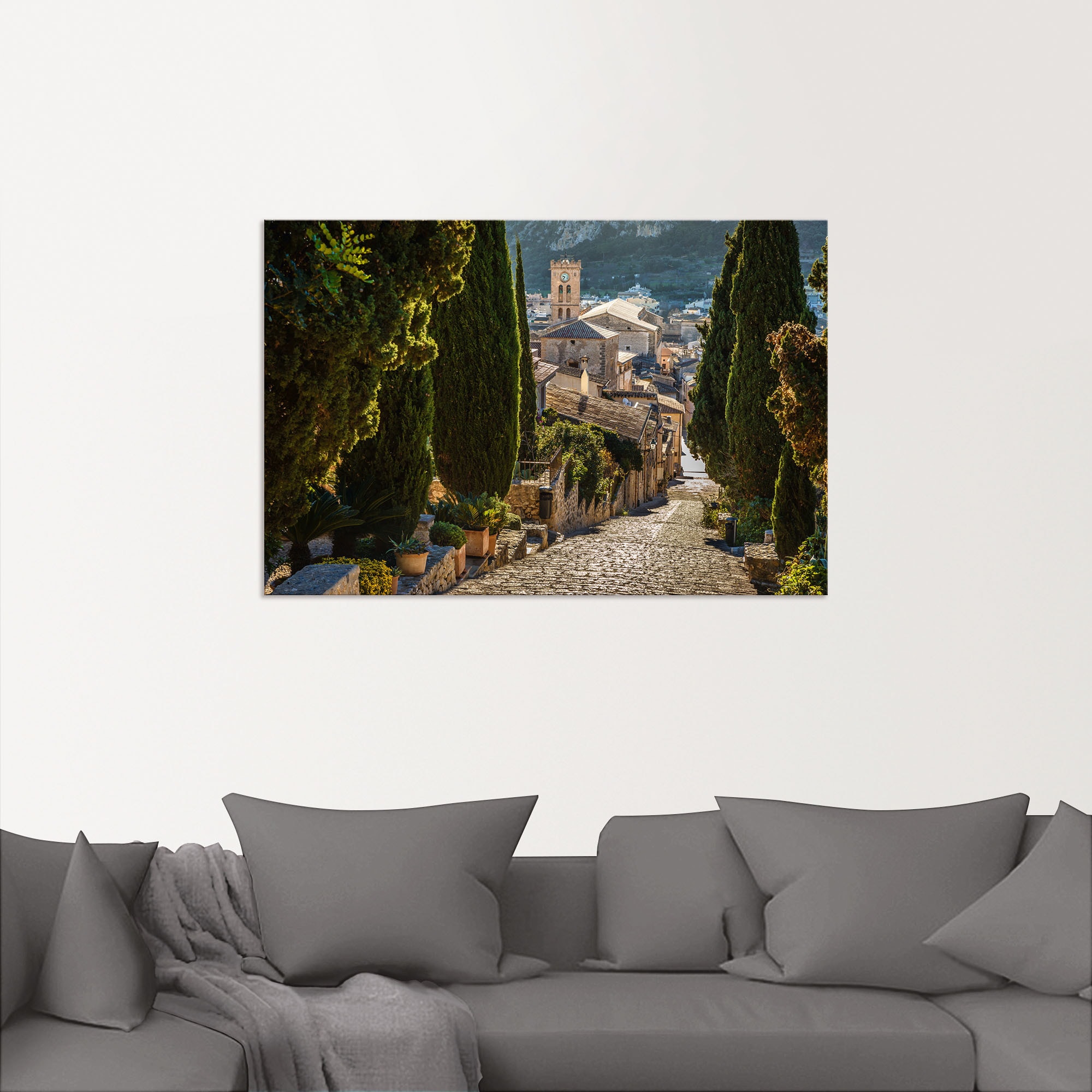 Artland Wandbild »Blick vom Kalvarienberg auf Pollenca«, Mallorca, (1 St.), als Alubild, Outdoorbild, Leinwandbild in verschied. Größen