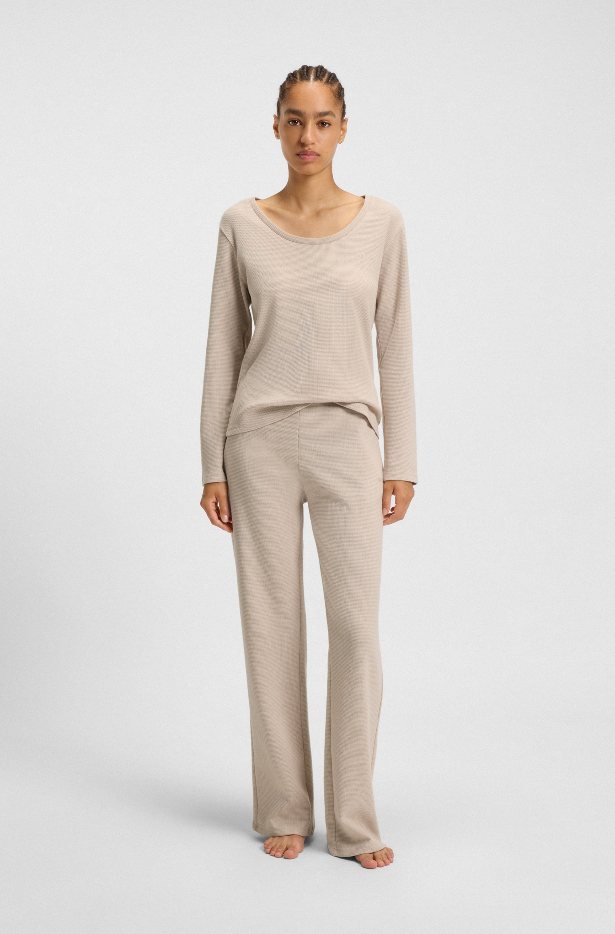 BOSS Homewearhose »Waffle«, mit Struktur