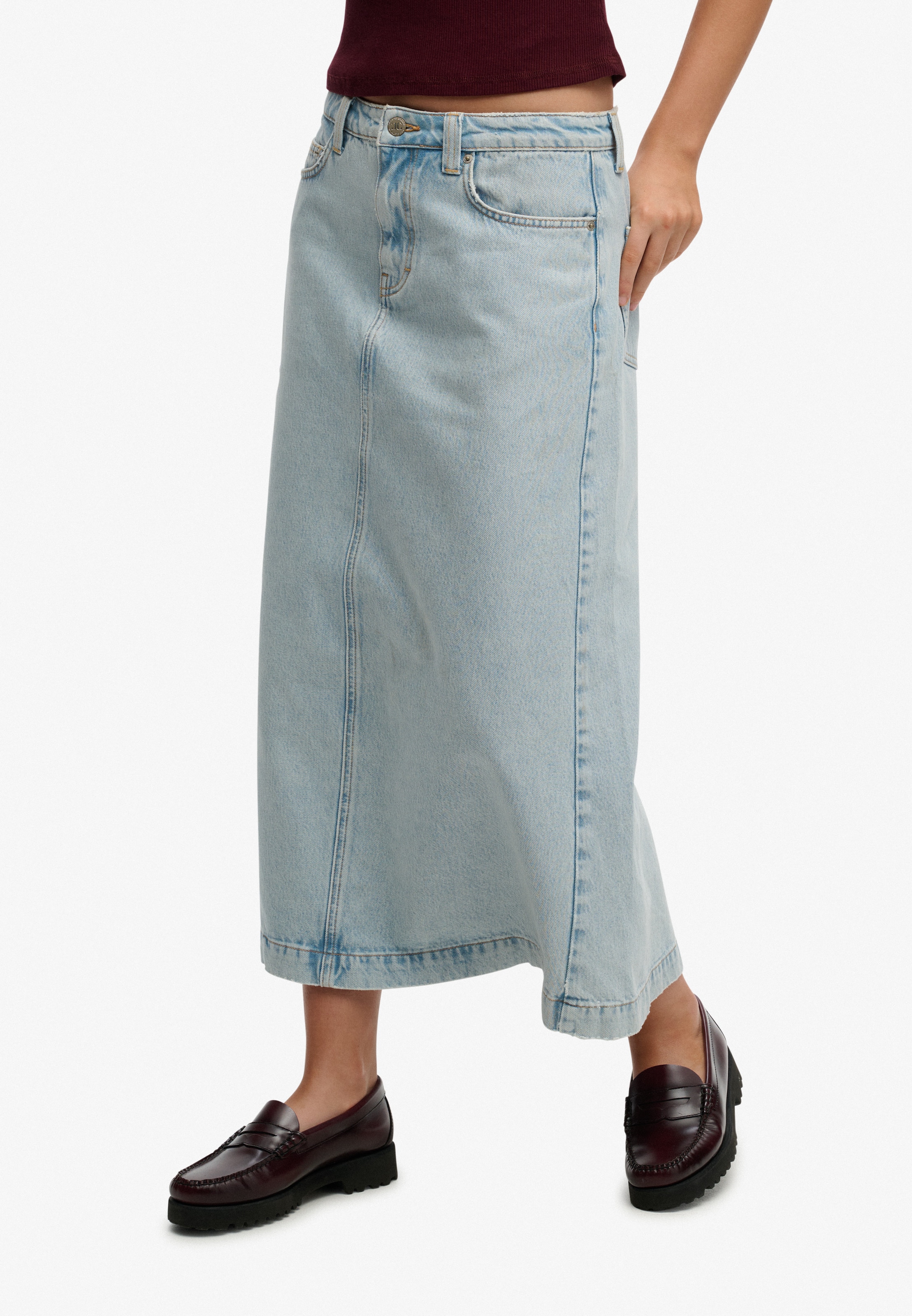 Superdry Jeansrock »DENIM CARGO MAXI SKIRT«
