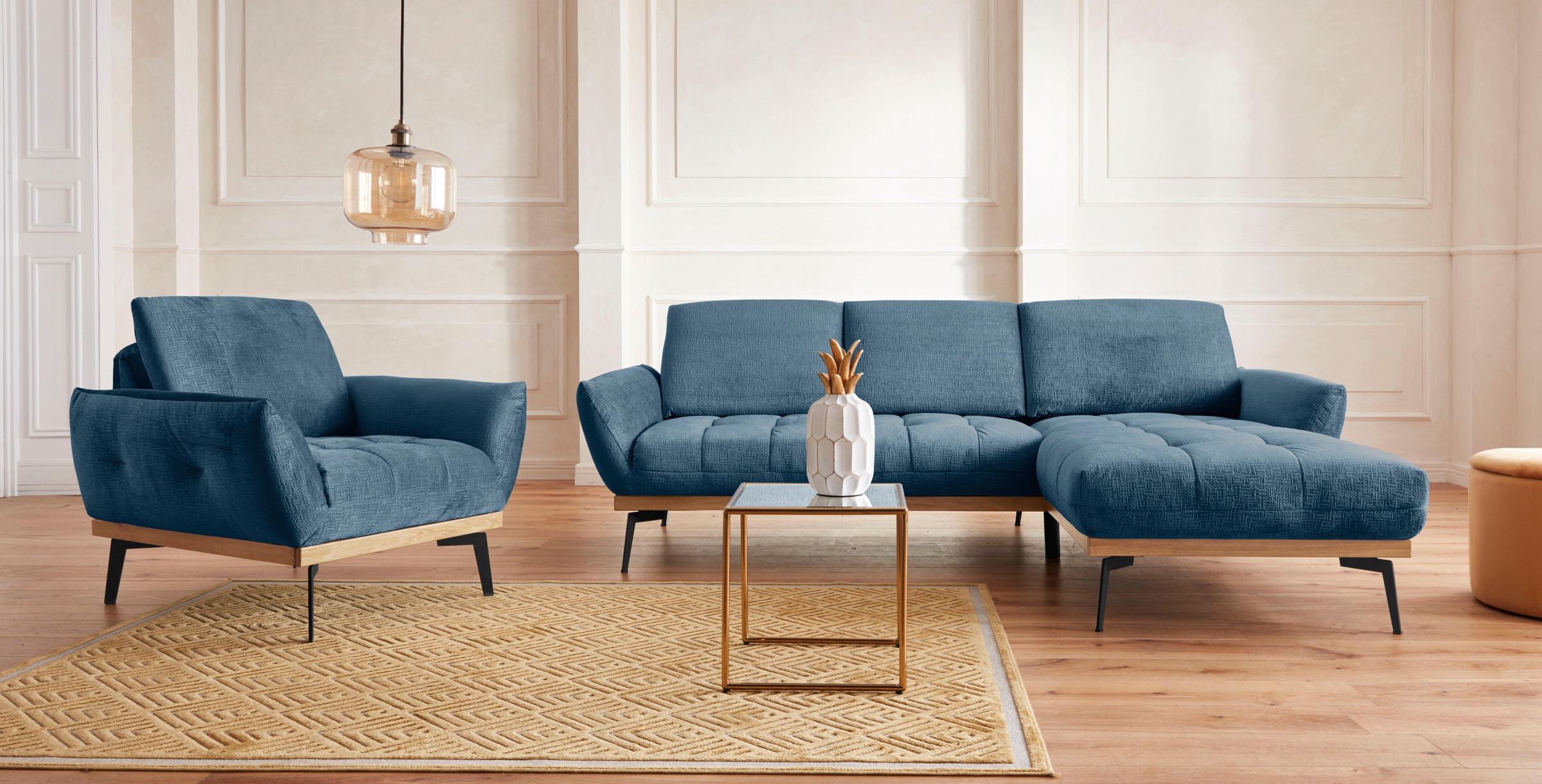 exxpo - sofa fashion Sessel »Palic, Loungesessel«, inklusive Rückenverstellung
