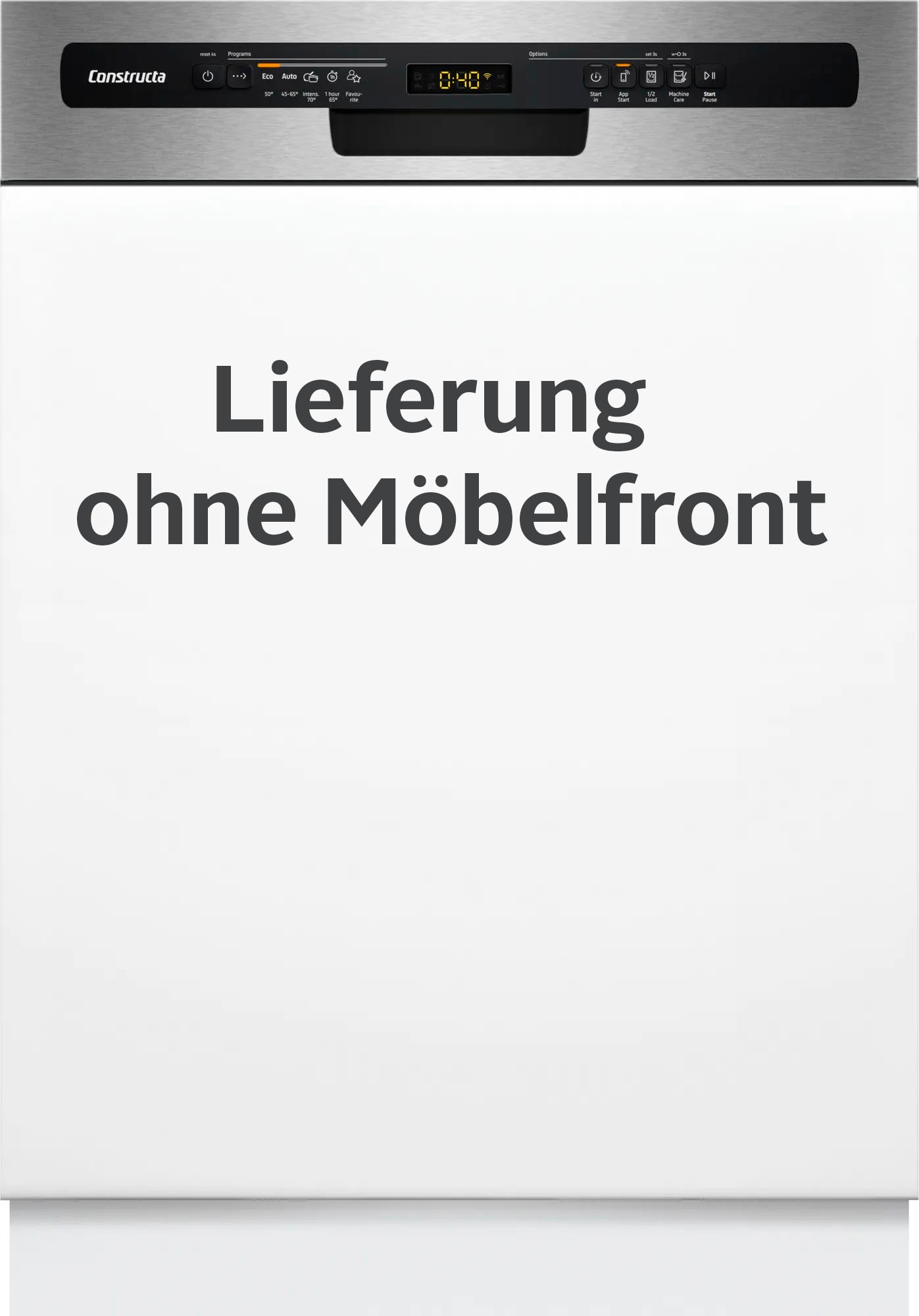 Constructa teilintegrierbarer Geschirrspüler »CG5IS02ITE« 12 Maßgedecke in silberfarben, Größe 0