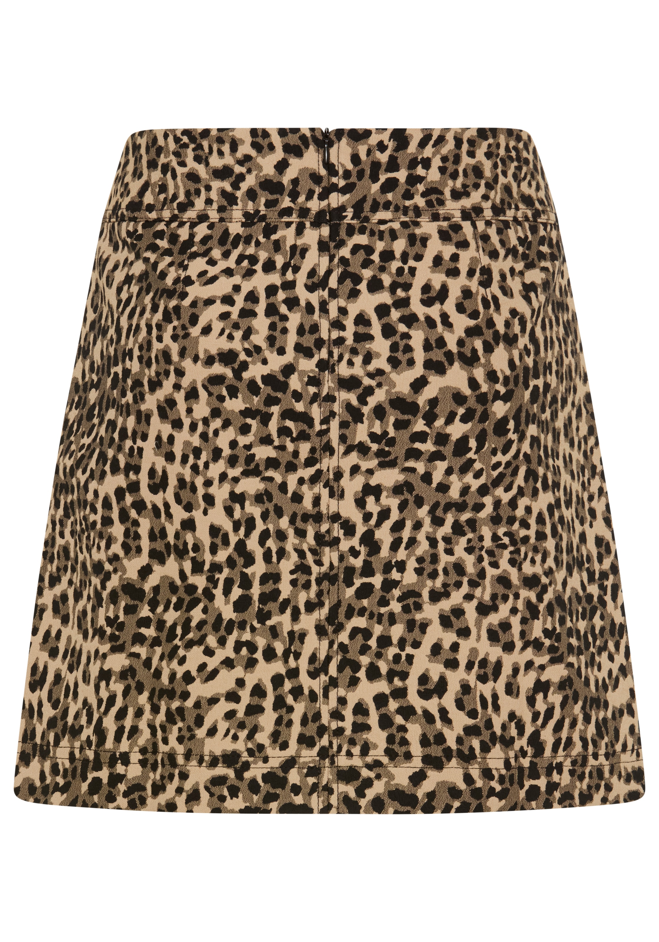 BOSS ORANGE Minirock »Vakily Premium Damenmode« aus elastischem Jacquardstoff mit Leopardenmuster