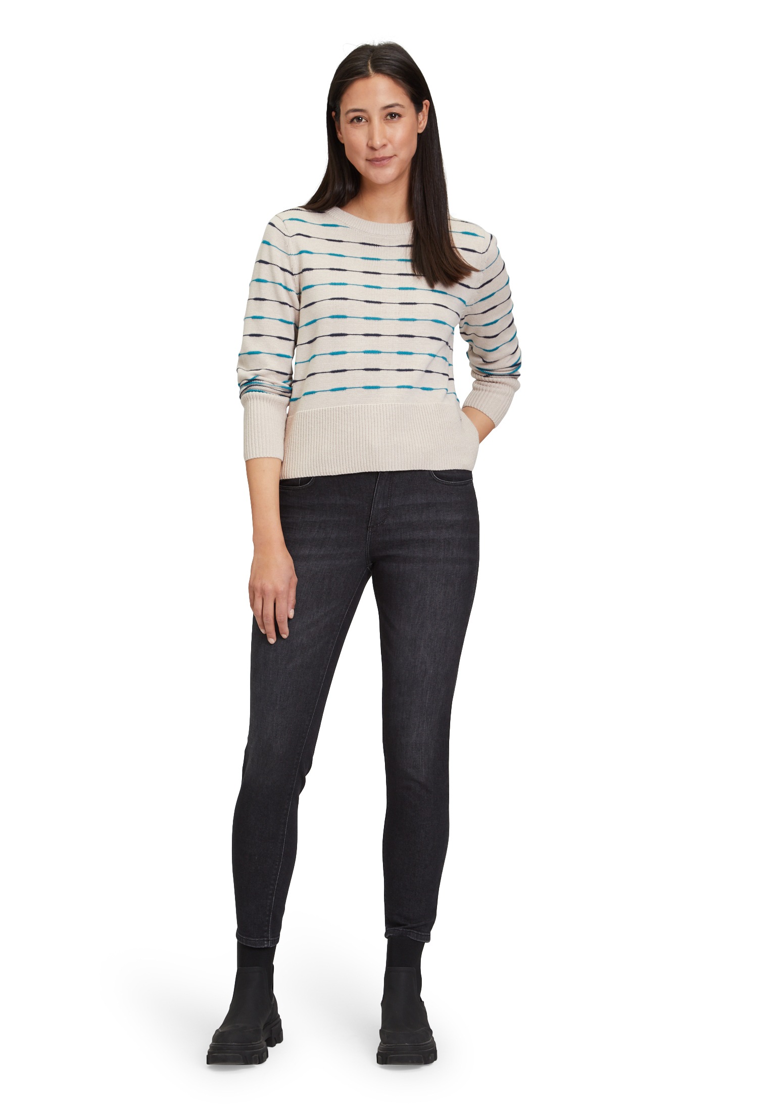 Betty&Co Strickpullover »Strickpullover mit Rippbündchen«