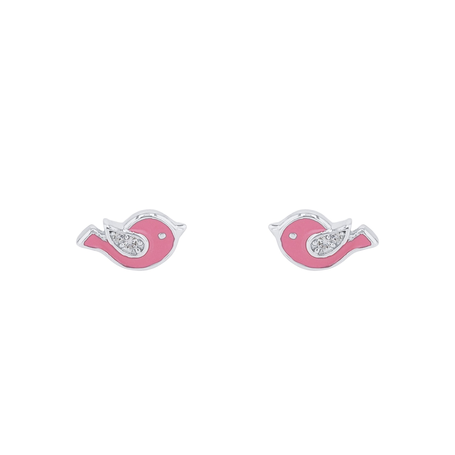 Prinzessin Lillifee Paar Ohrstecker »Vogel, 2037818«, mit Zirkonia (synth.)