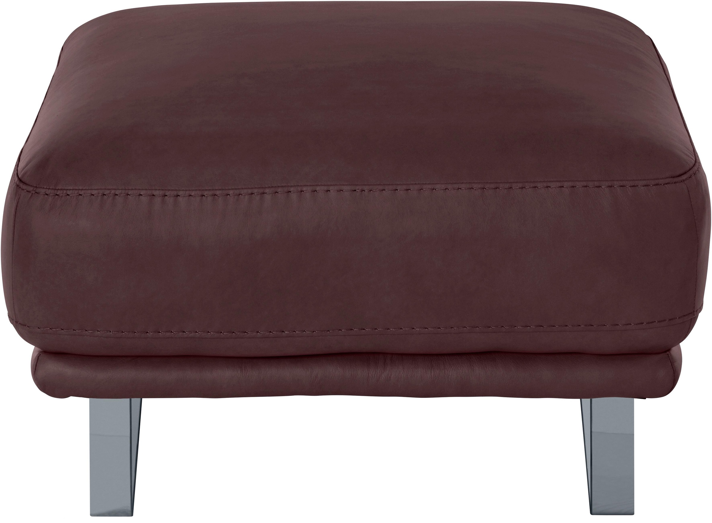 W.SCHILLIG Hocker »montanaa« mit Metallkufen in Silber matt, Breite 71 cm