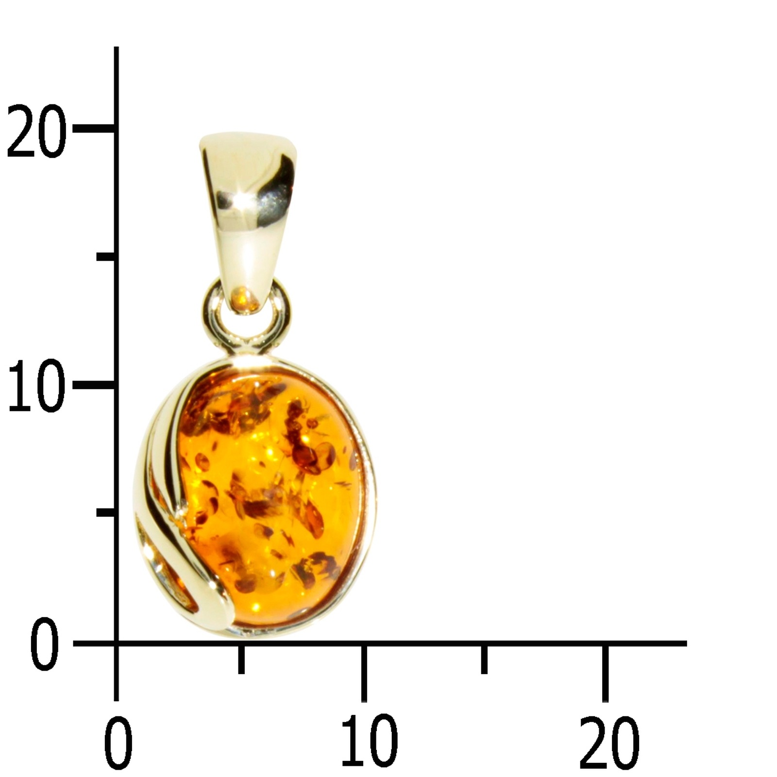 OSTSEE-SCHMUCK Kettenanhänger »- Melanie - Gold 333/000 - Bernstein«