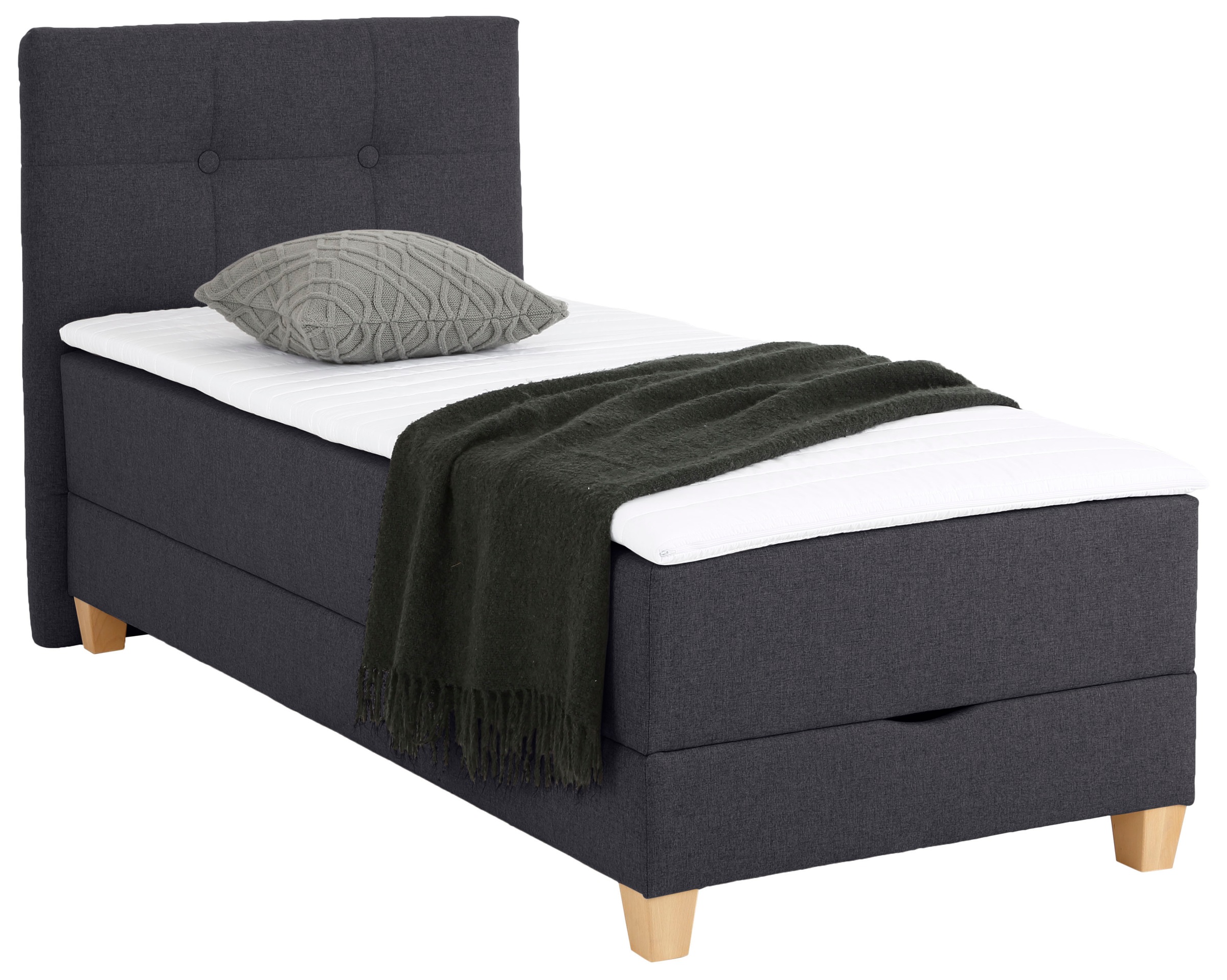 Home affaire Boxbett »Lonrai«, in H2,H3 & H4 und XXL - Überlänge 220cm wählbar, inkl. Topper