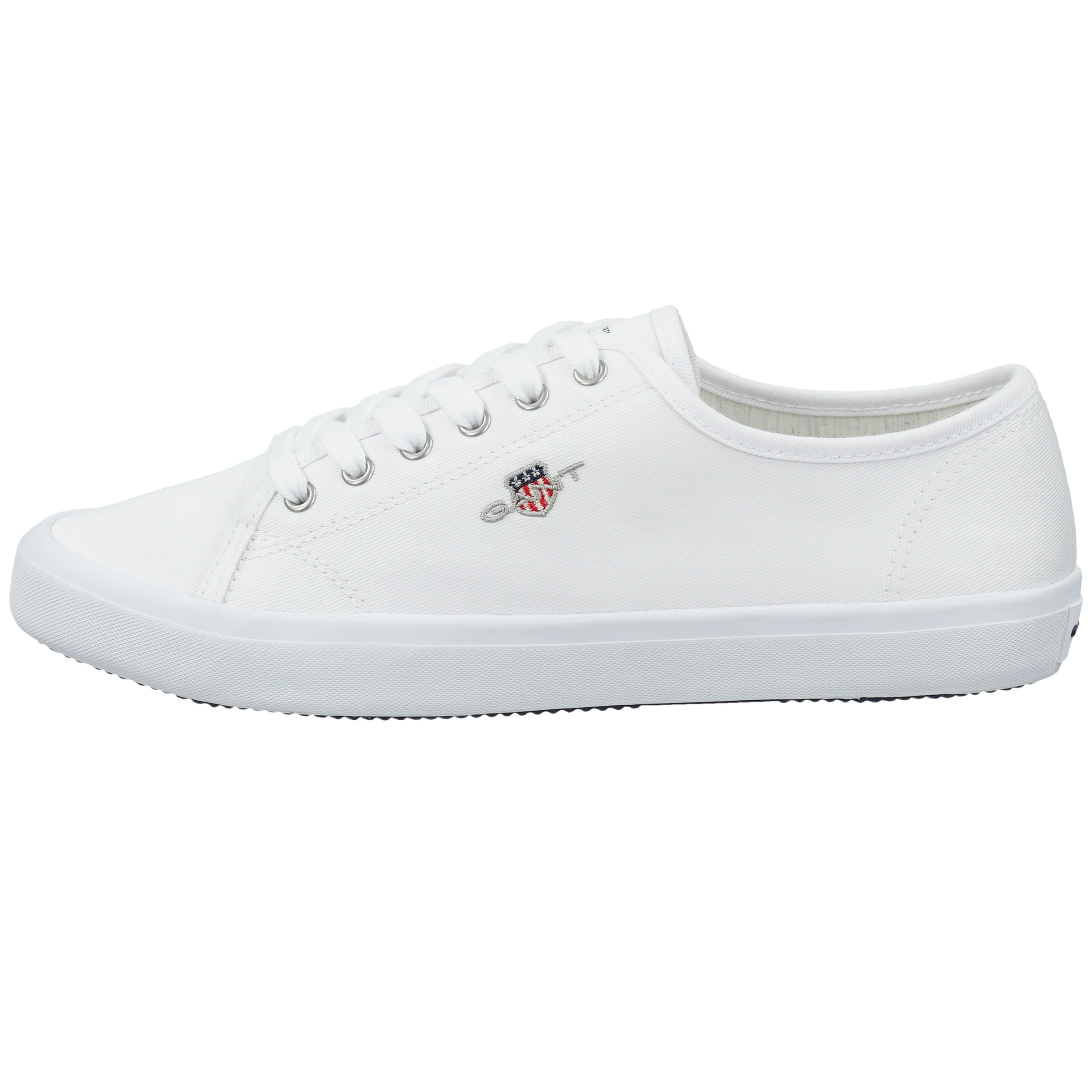 Gant Sneaker »PILLOX«  Sommerschuh, Schnürschuh, Canvas Sneaker mit Logostickerei