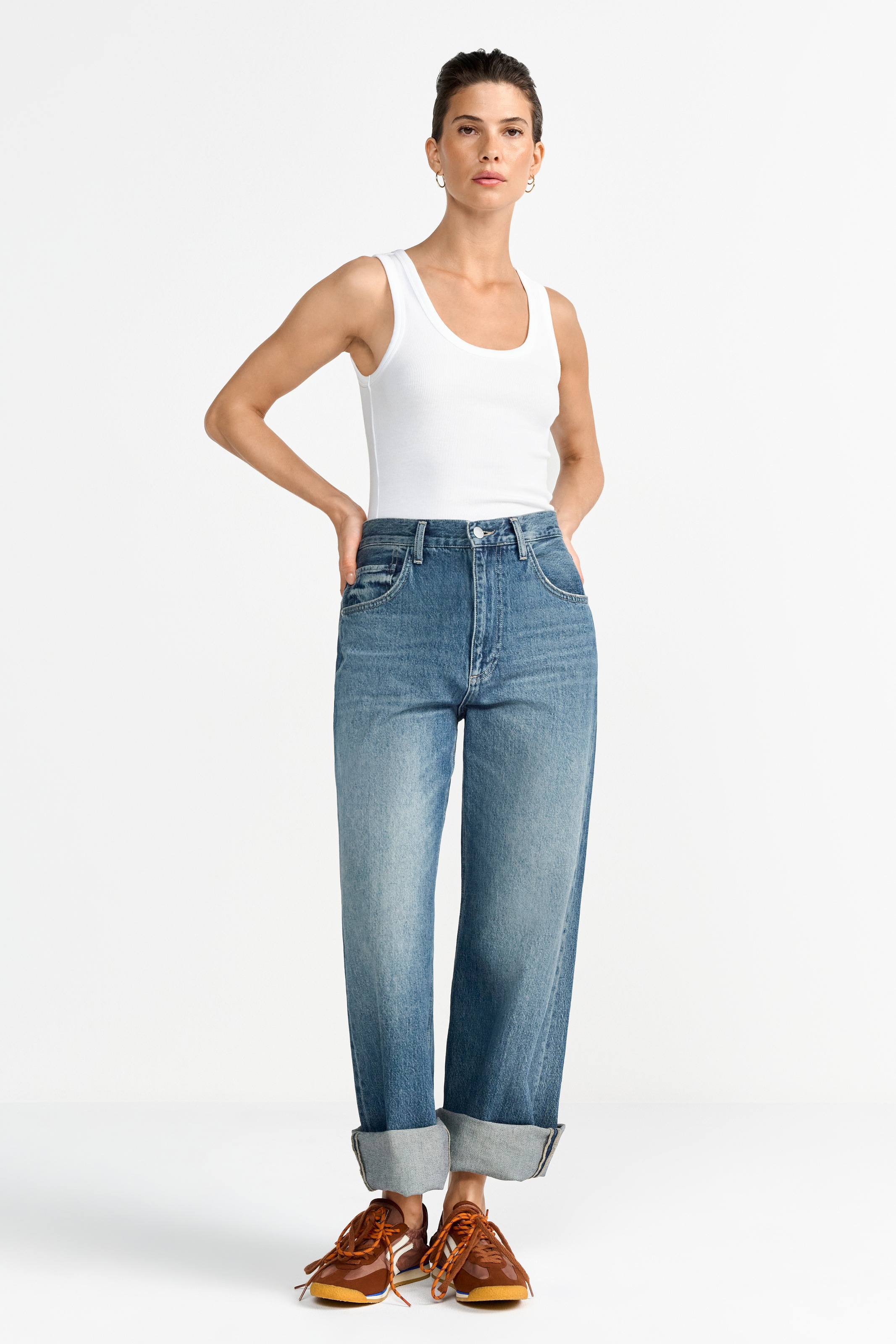 RICHROYAL Tanktop Regular fit mit tiefem Rundhalsausschnitt