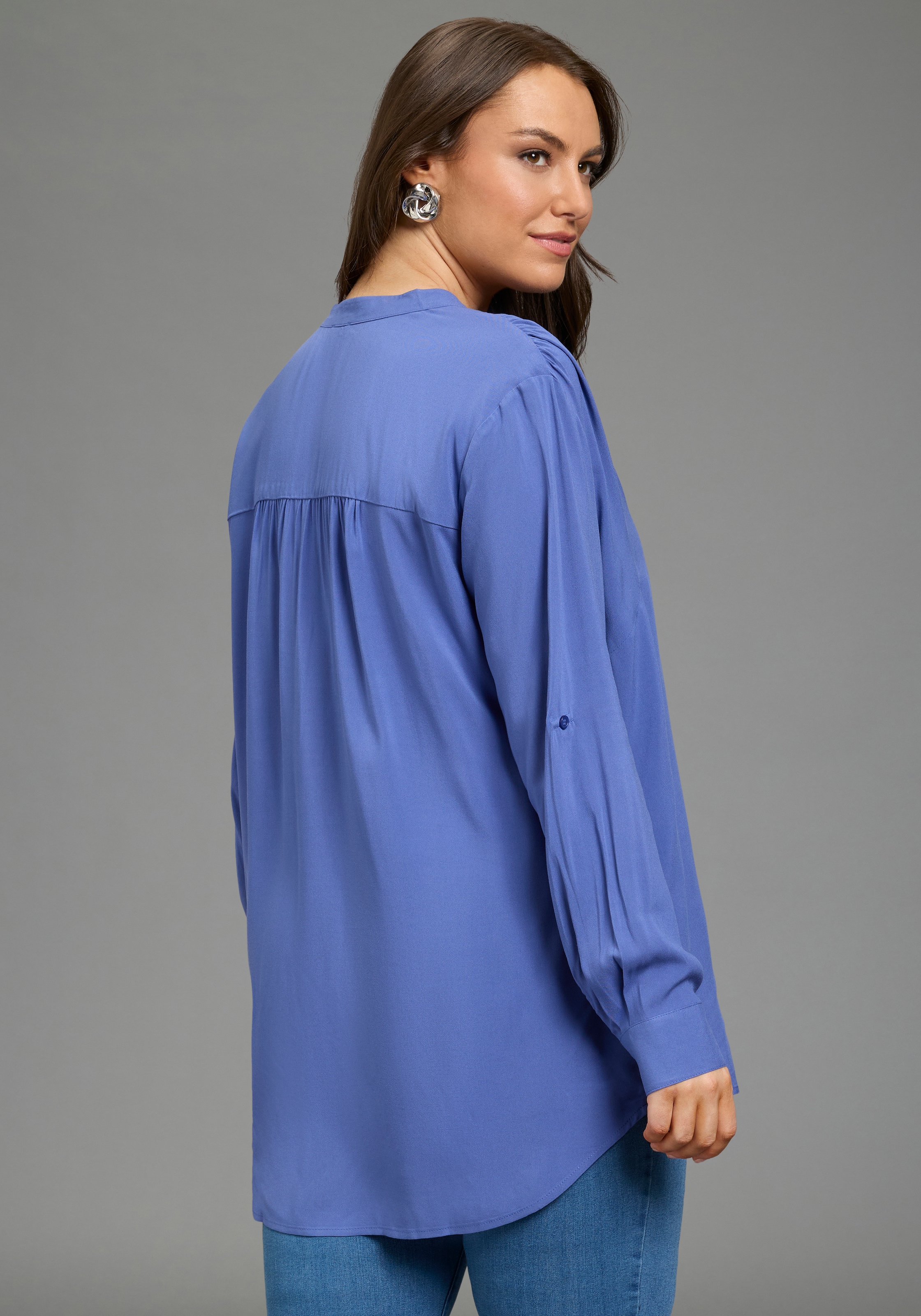 Laura Scott CURVE Longbluse »Große Größen« im Tunika Stil aus weicher Viskose