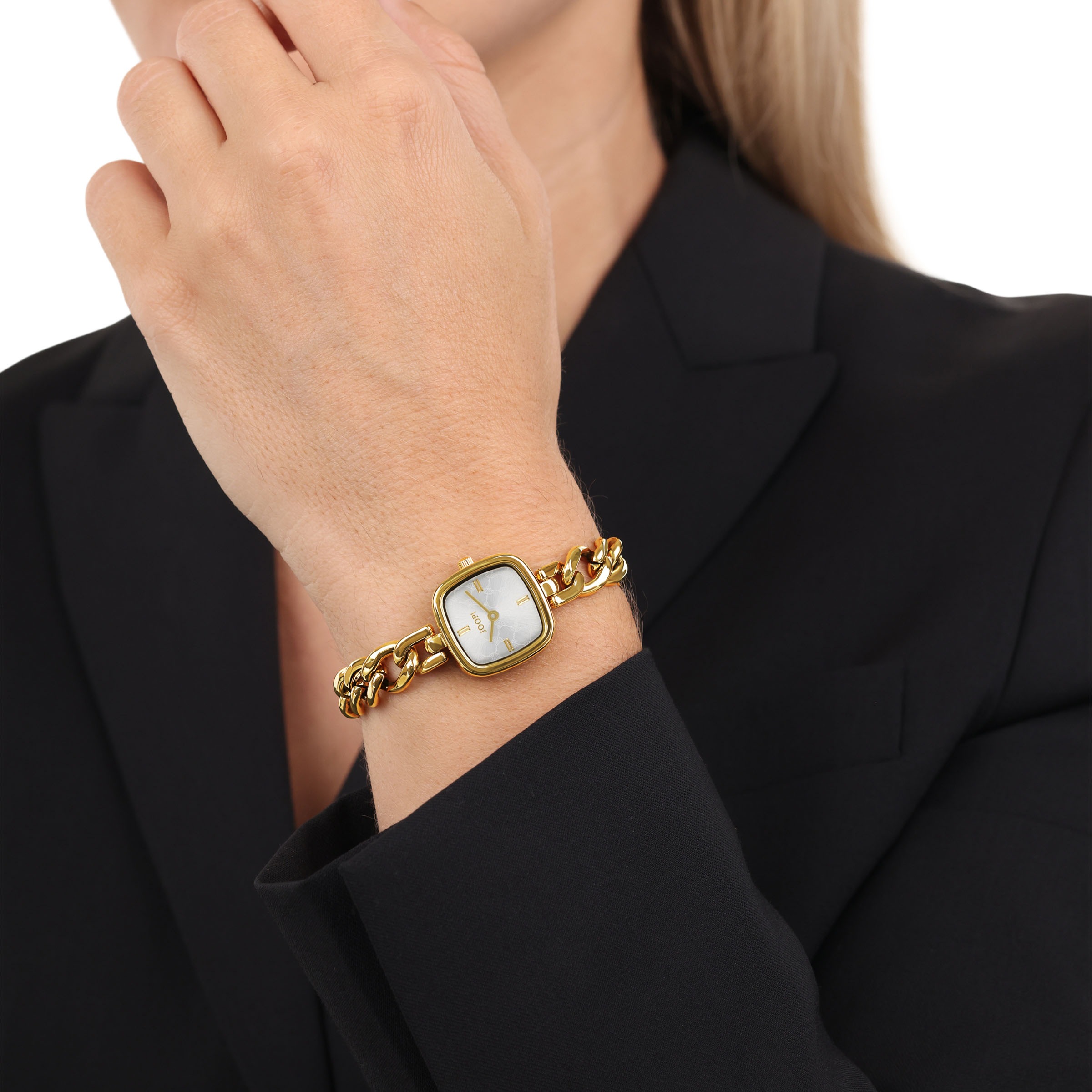 JOOP! Quarzuhr, Armbanduhr, Damenuhr, Edelstahlarmband