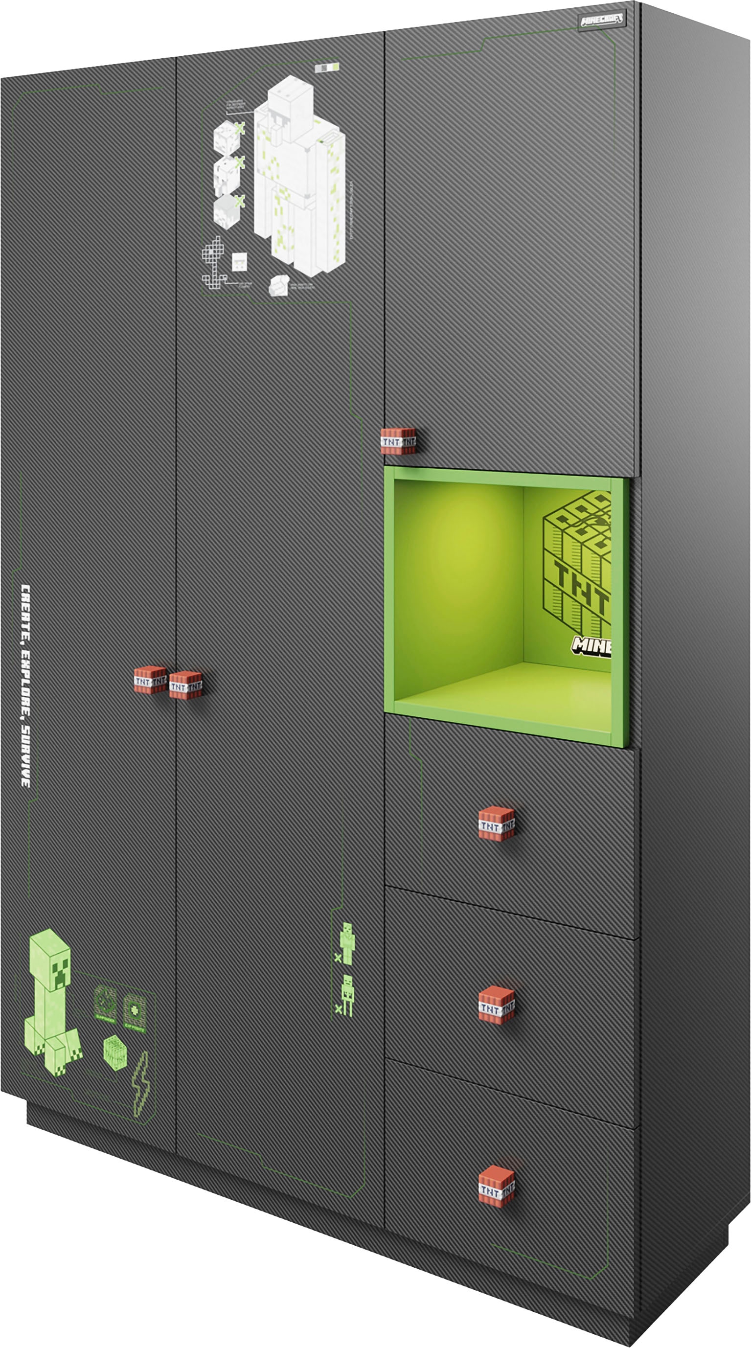 Phoenix Kleiderschrank »Minecraft«