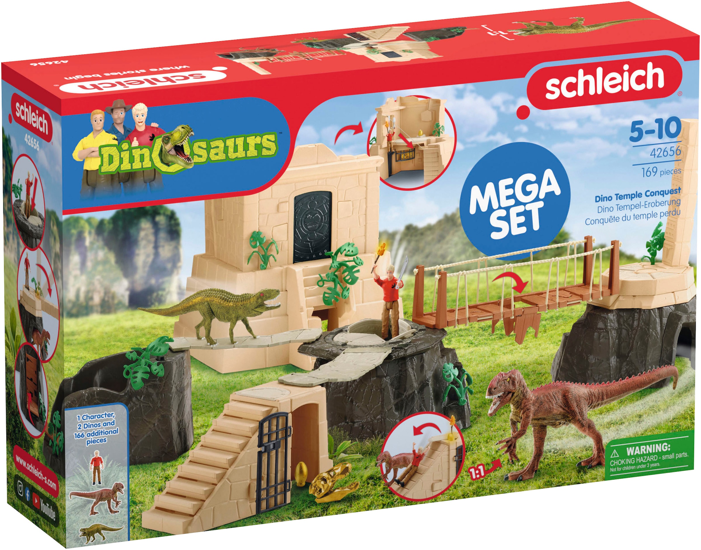 Spielwelt »DINOSAURS, Dino Tempel-Eroberung Mega-Set (42656)«