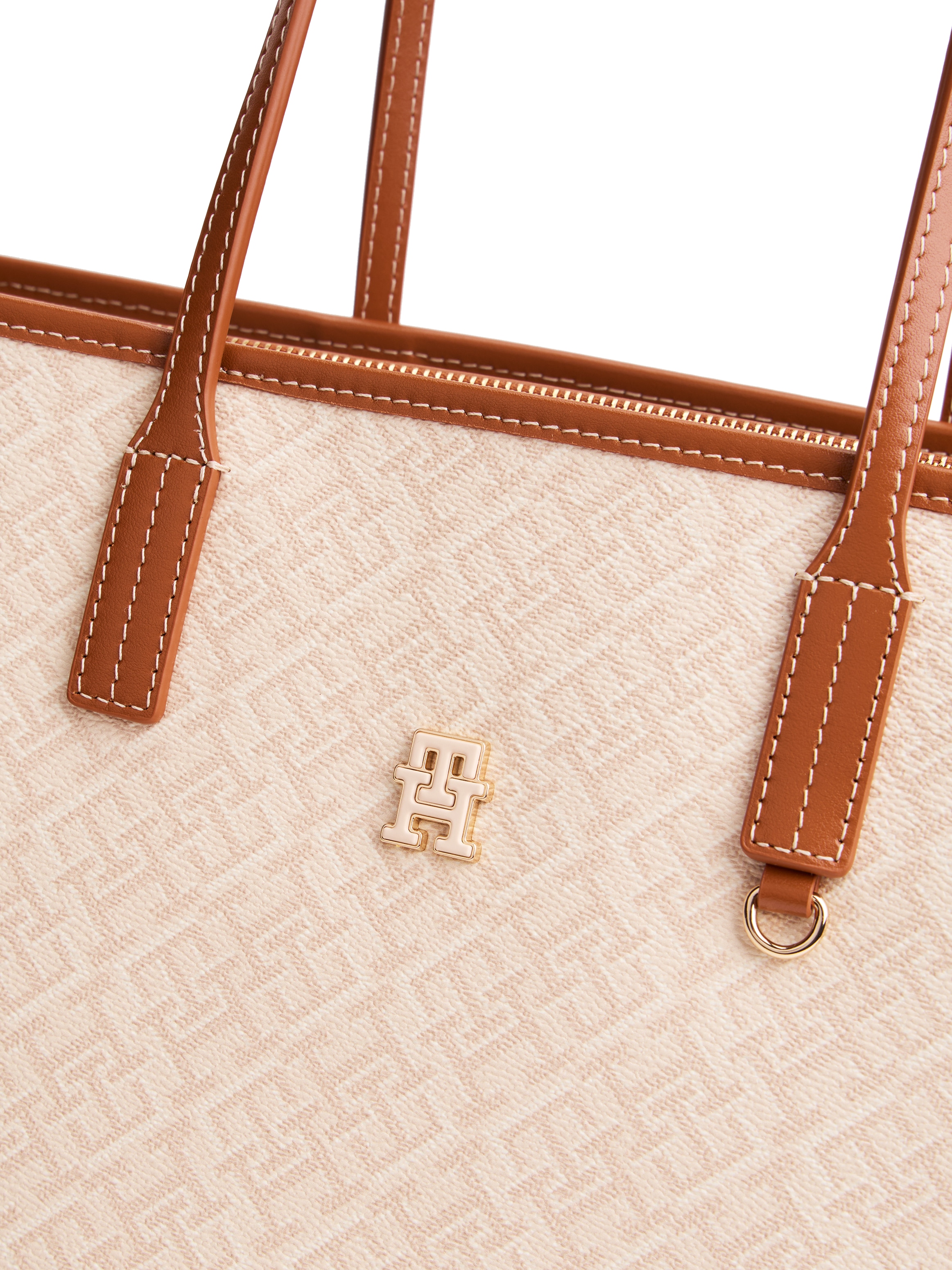 Tommy Hilfiger Tragetasche »TH MONOPLAY TOTE LE« Damen Schultertasche, Henkeltasche, Shopper mit Allover-Print