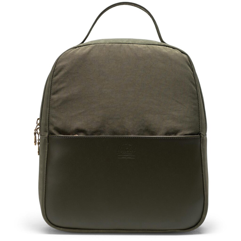 Herschel Cityrucksack »Leather, Orion Small, Ivy Green«