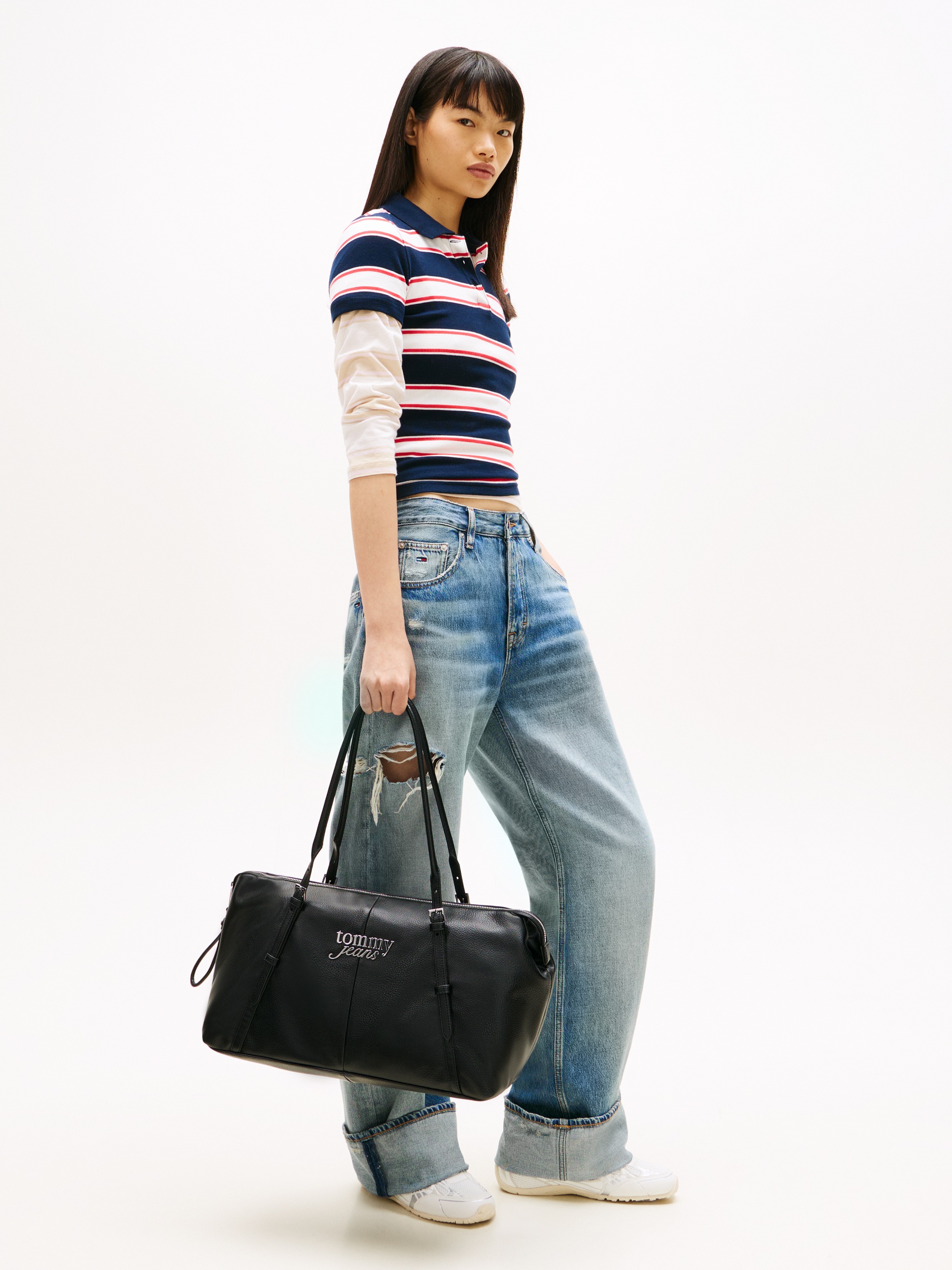 Tommy Jeans Tragetasche »TJW BOLD EW TOTE« Unisex Tragetasche, Umhängetasche, Weekender mit Tommy Jeans Logo