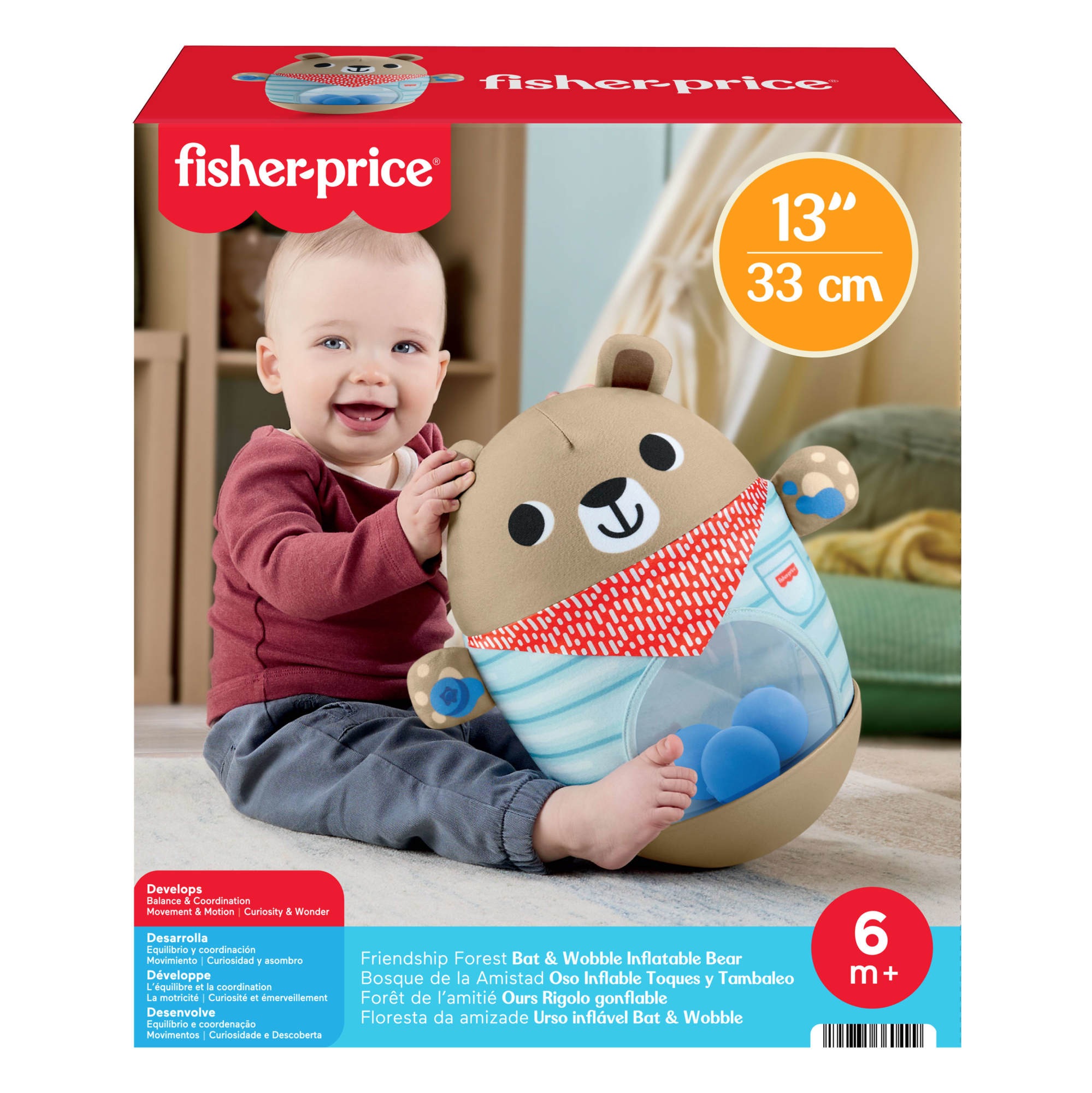 Fisher-Price® Greifling »Camping-Freunde Wackelbär«