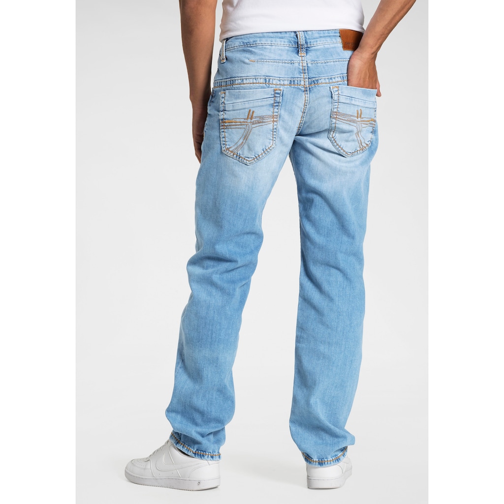 CAMP DAVID Loose-fit-Jeans »CO:NO:C622«, mit markanten Nähten