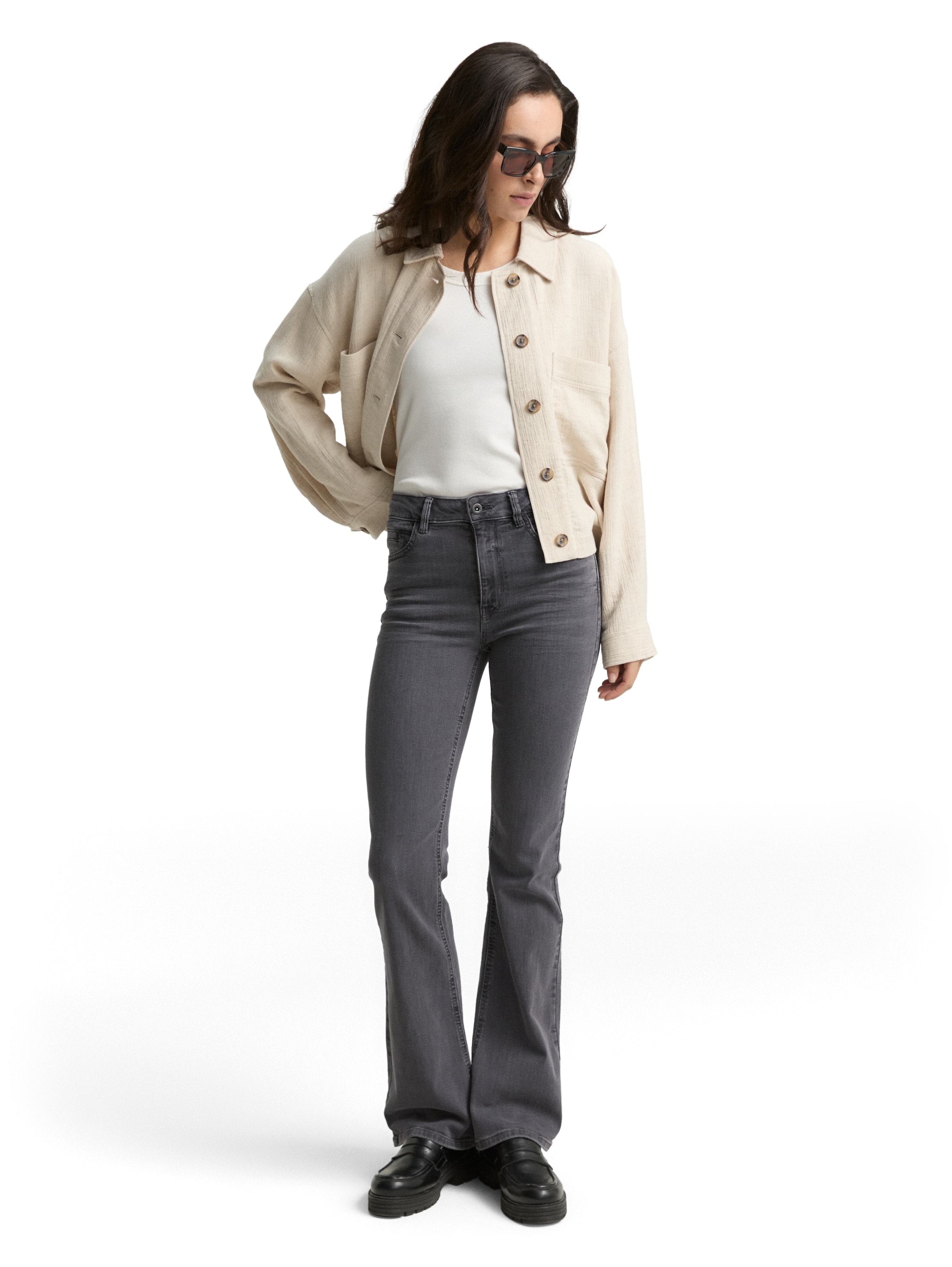 TOM TAILOR Schlagjeans »STELLA«, mit Schlag und Stretch