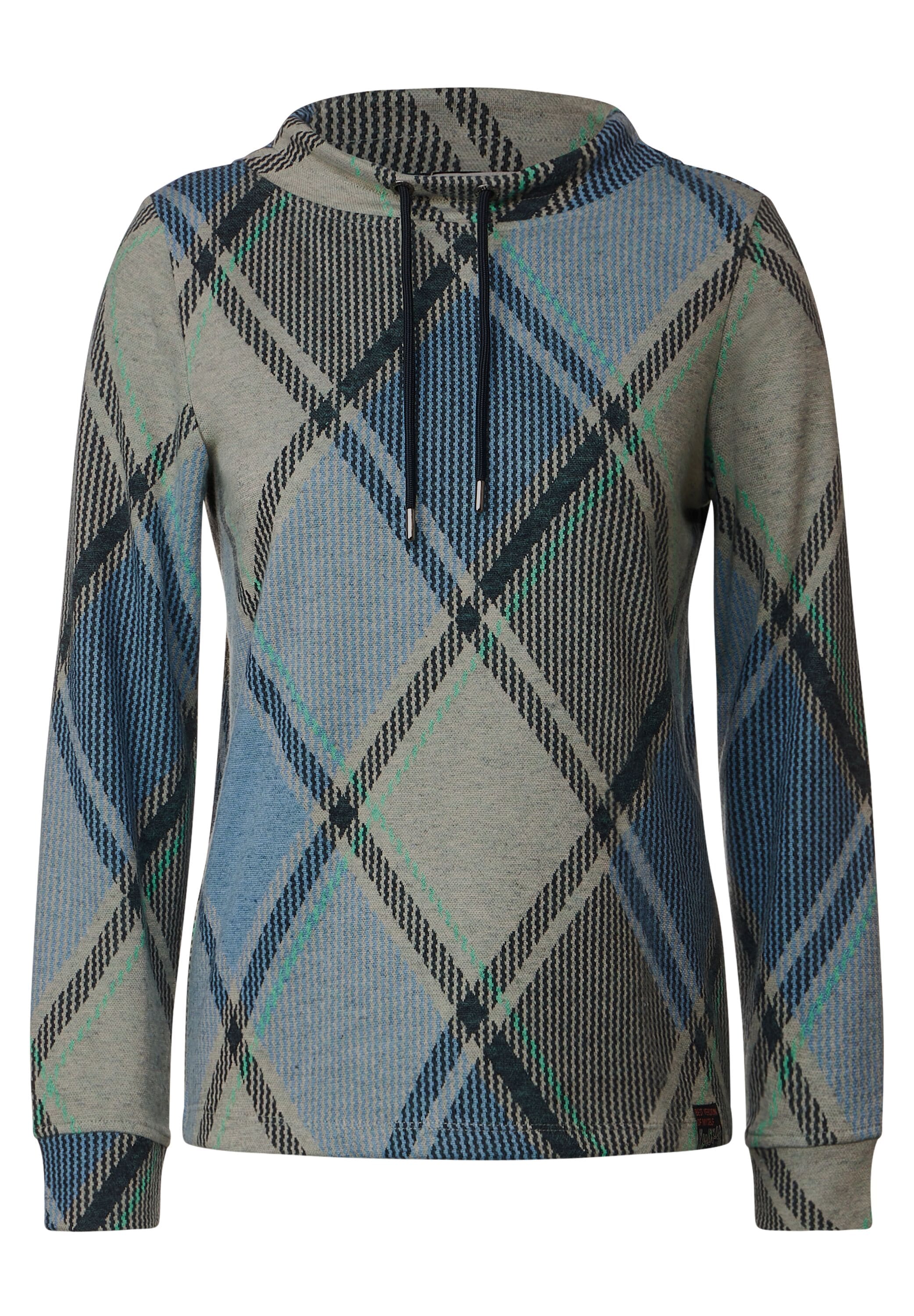 Cecil Langarmshirt »Jacquard Langarmshirt«, mit Karo-Muster kaufen im OTTO  Online Shop