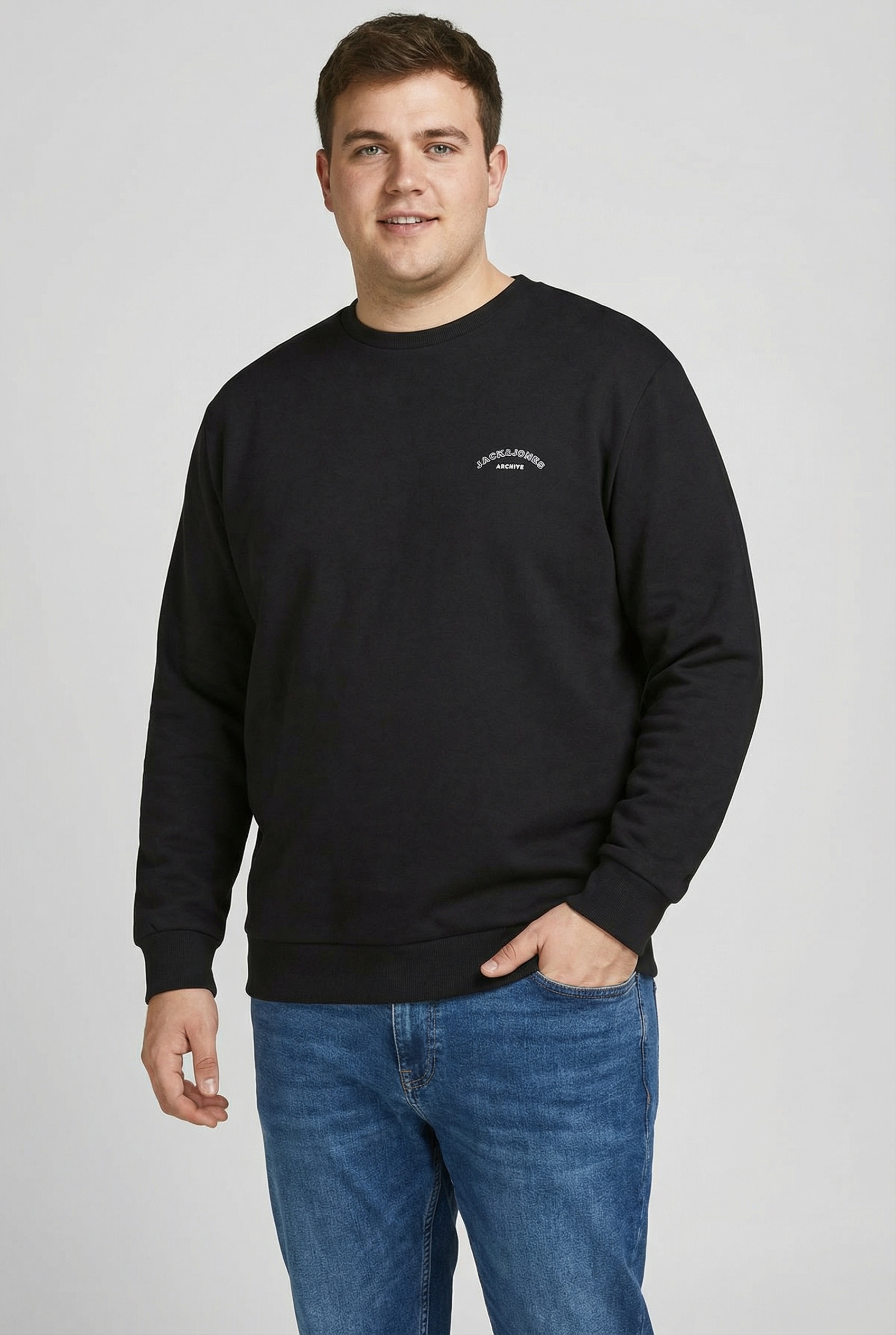 Jack & Jones PlusSize Sweatshirt »JJCOLLEGE LOGO SWEAT CREW PLS«

