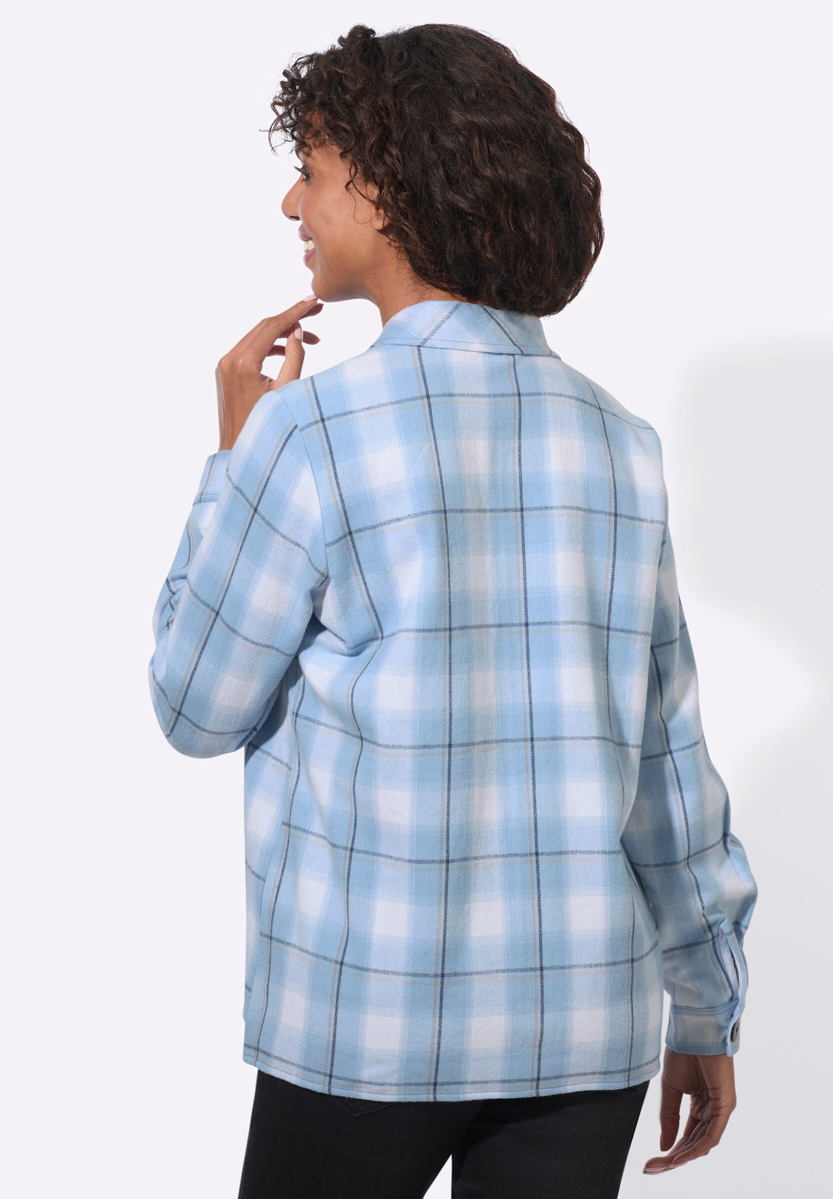 Witt Blusenblazer »Blusenjacke Blusenjacke in Flanell-Qualität«