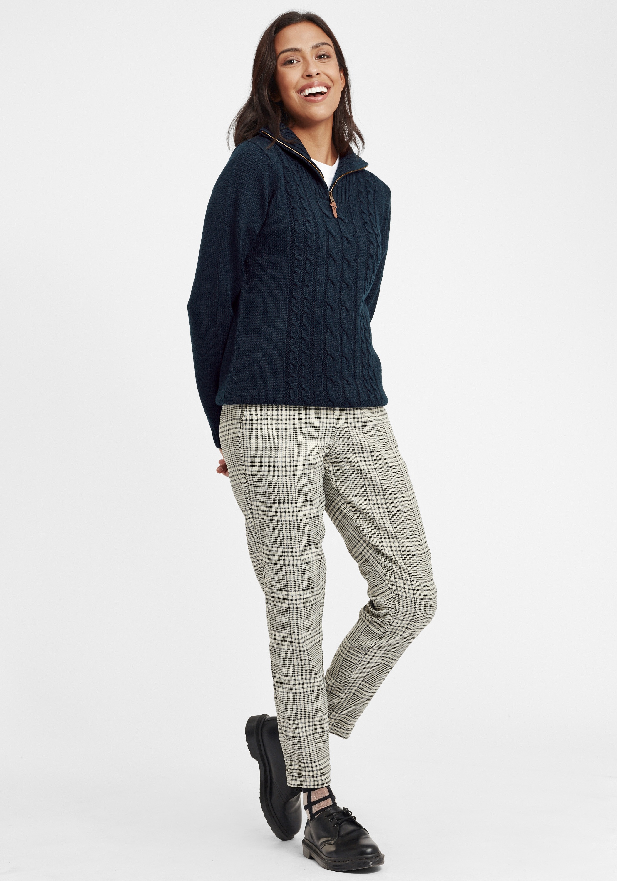 OXMO Strickfleece-Pullover »Strickpullover OXCarry«