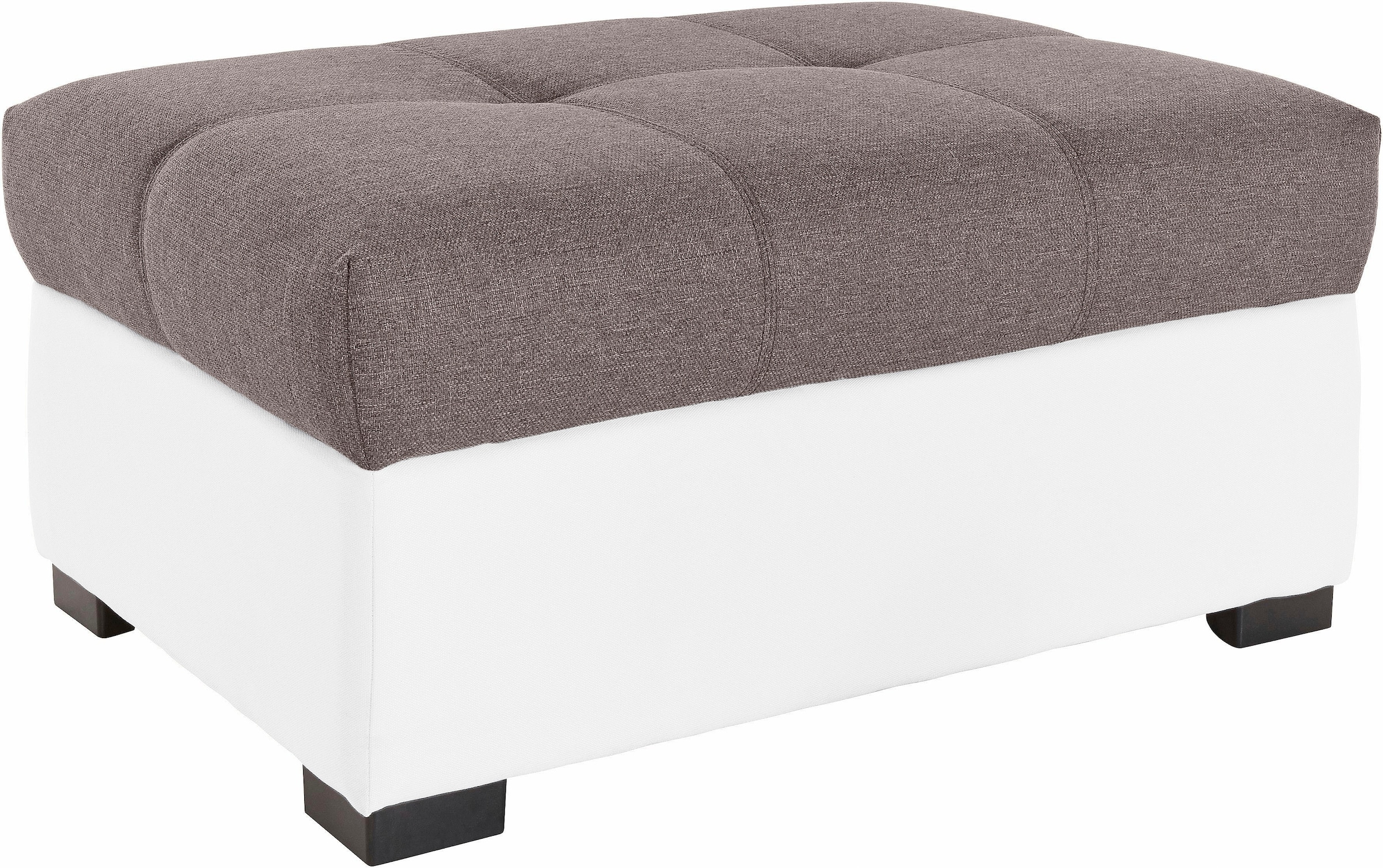 COTTA Polstergarnitur »Speedway«, (Set), Set: bestehend aus Wohnlandschaft und Hocker, wahlweise Bettfunktion