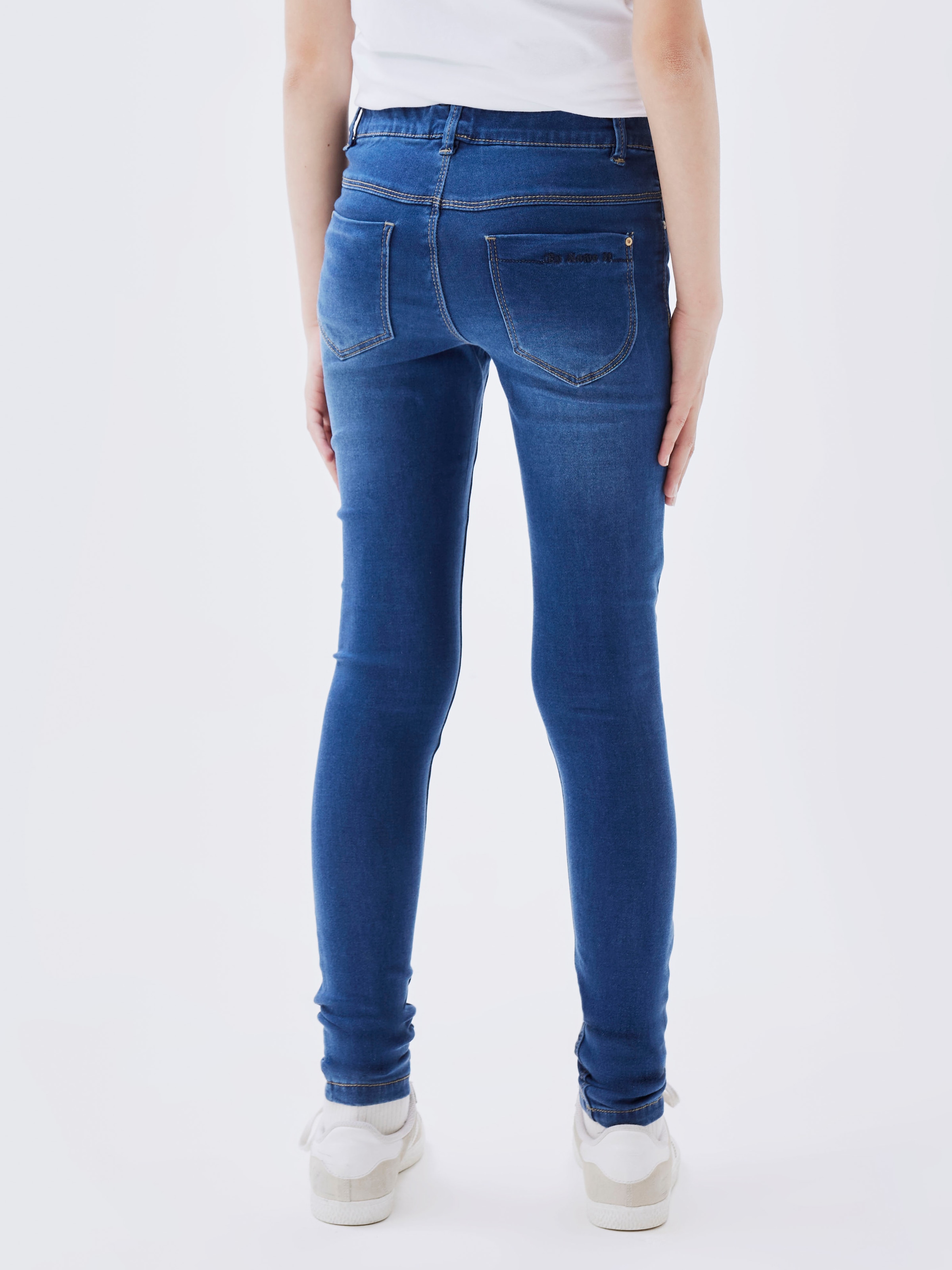 Name It Jeansjeggings »LEGGINGS – Extraeng mit hohem Komfort und Gürtelschlaufen« unifarben, casual, extraeng, Denim/Jeans