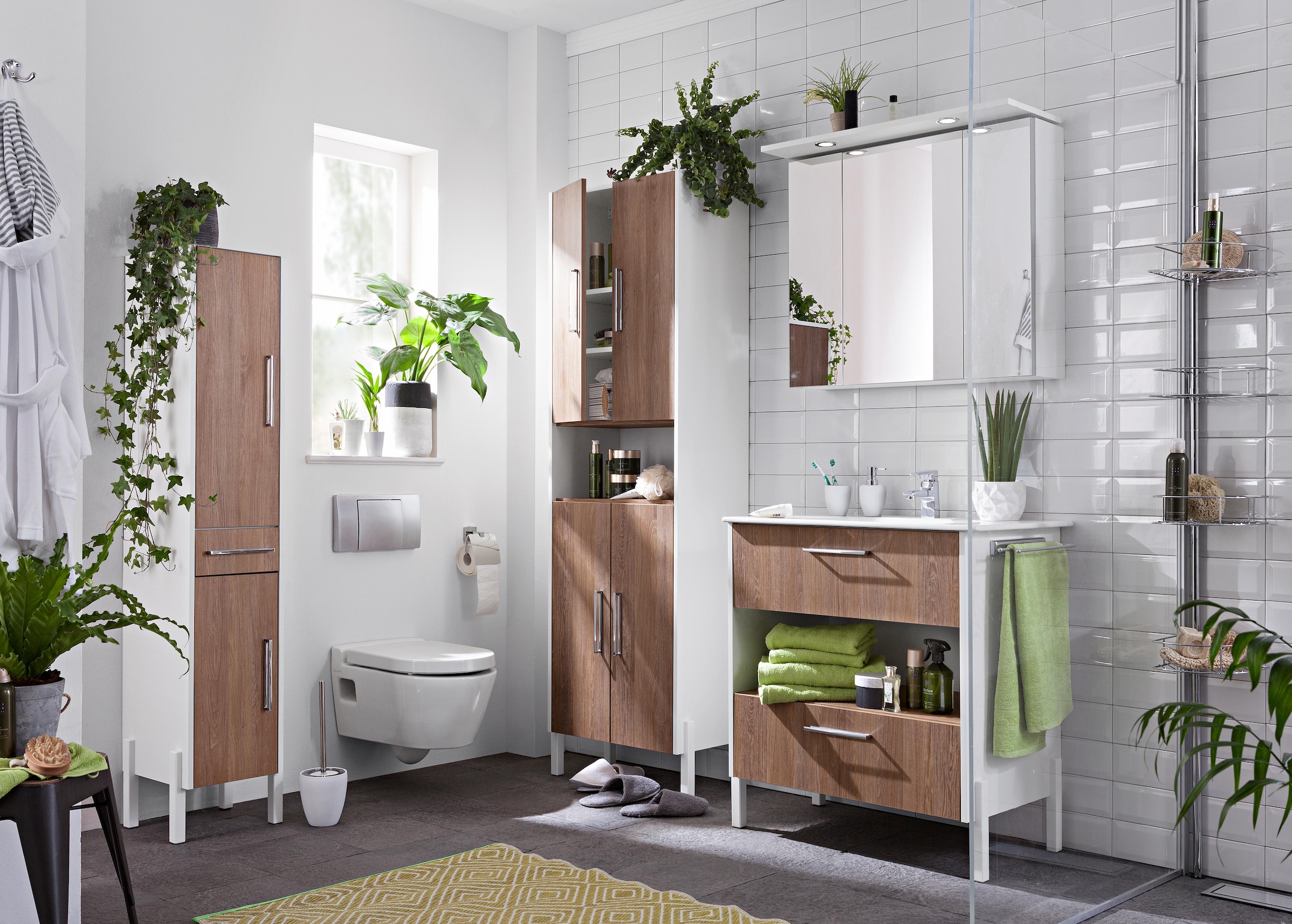 my home Handtuch Set »Inga, Duschtücher, Handtücher, Gästetücher, Seiftücher« Handtücher mit feiner Bordüre, 100% Baumwolle, einfarbig, weich