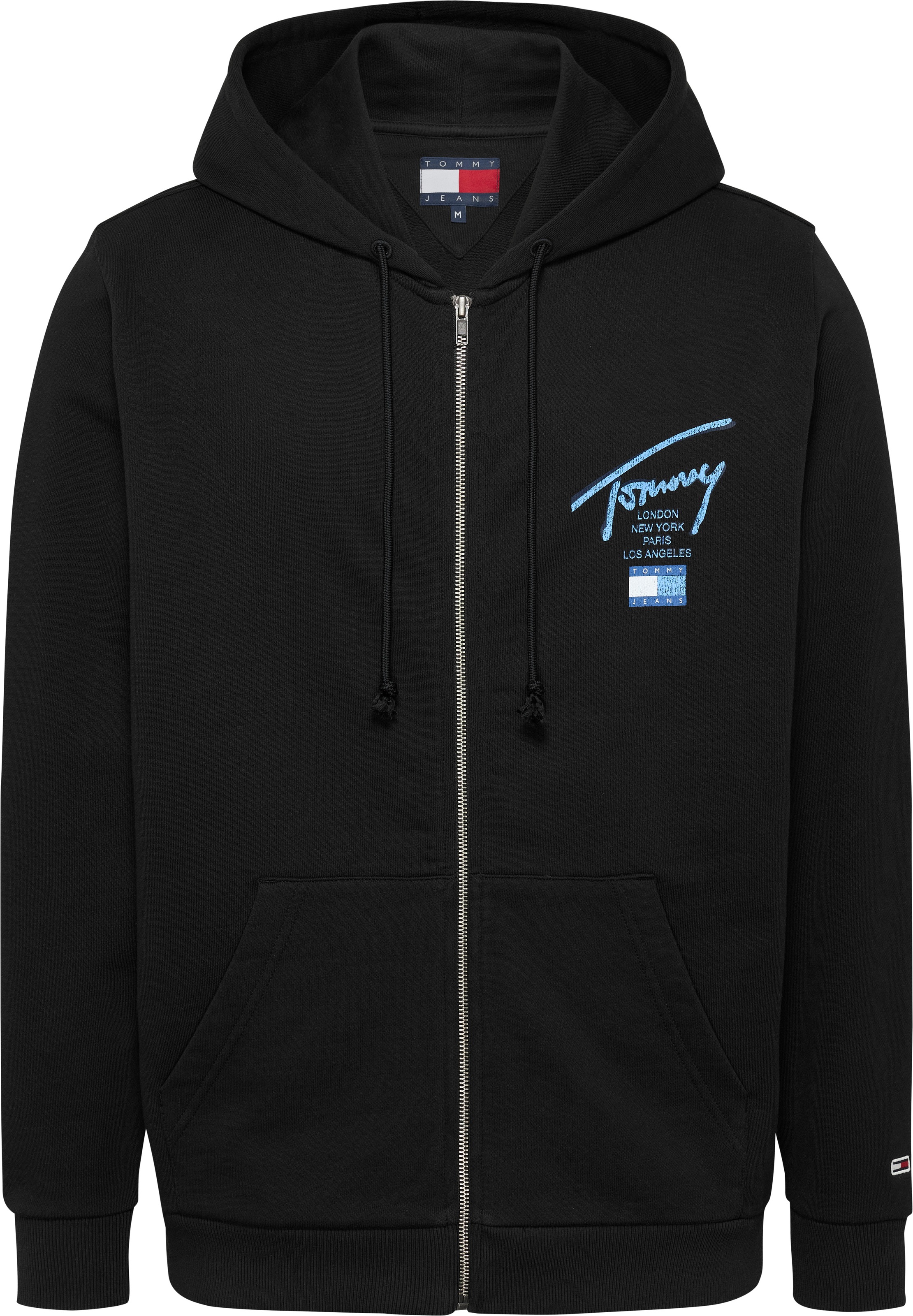 Tommy Jeans Sweatjacke »TJM REG SIG TWIST ZIPTHRU EXT«, mit großem Logo am Rücken
