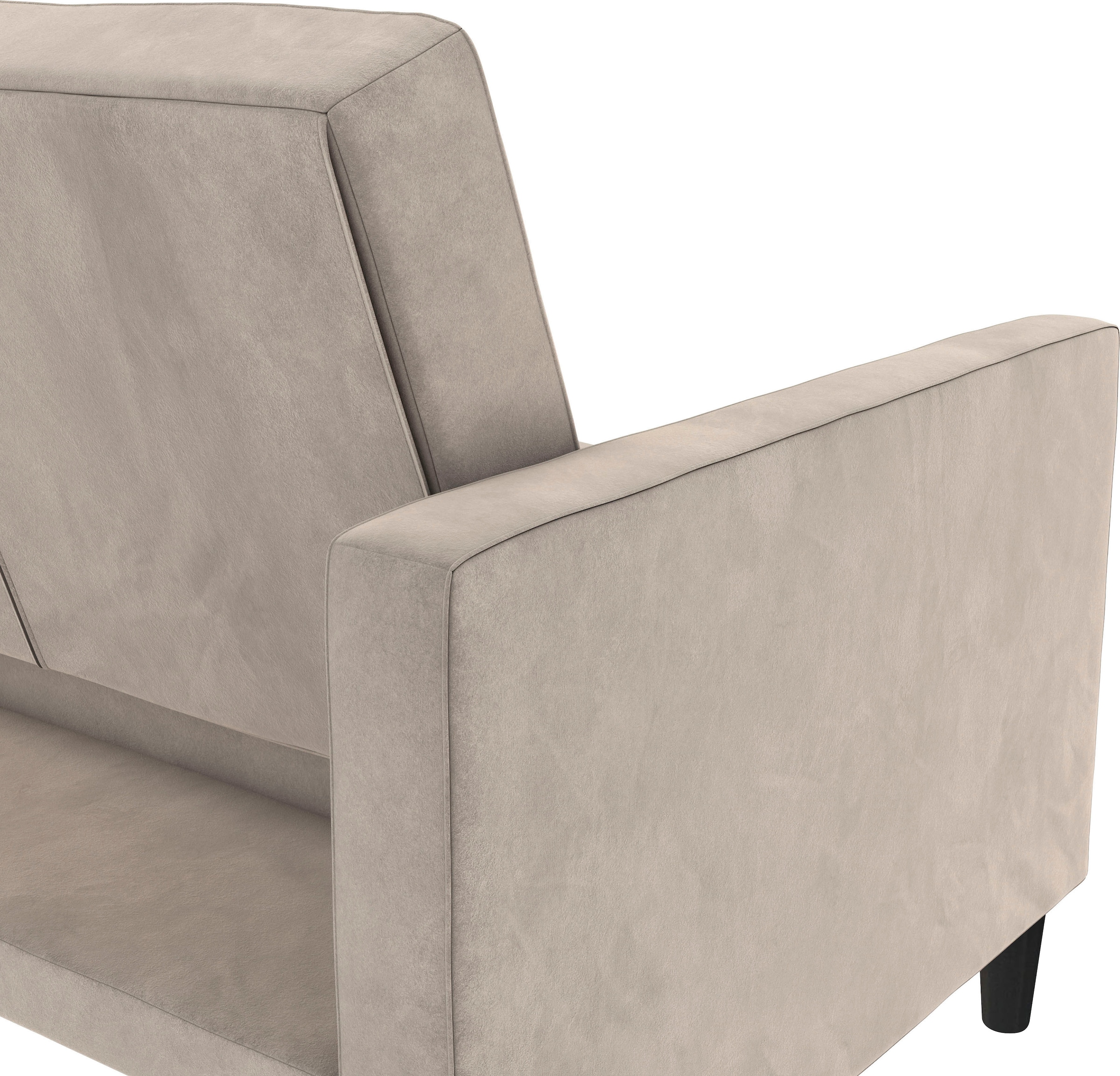 Dorel Home 3-Sitzer »Presley«, Sofa mit Bett-Funktion und verstellbarer Rückenlehne