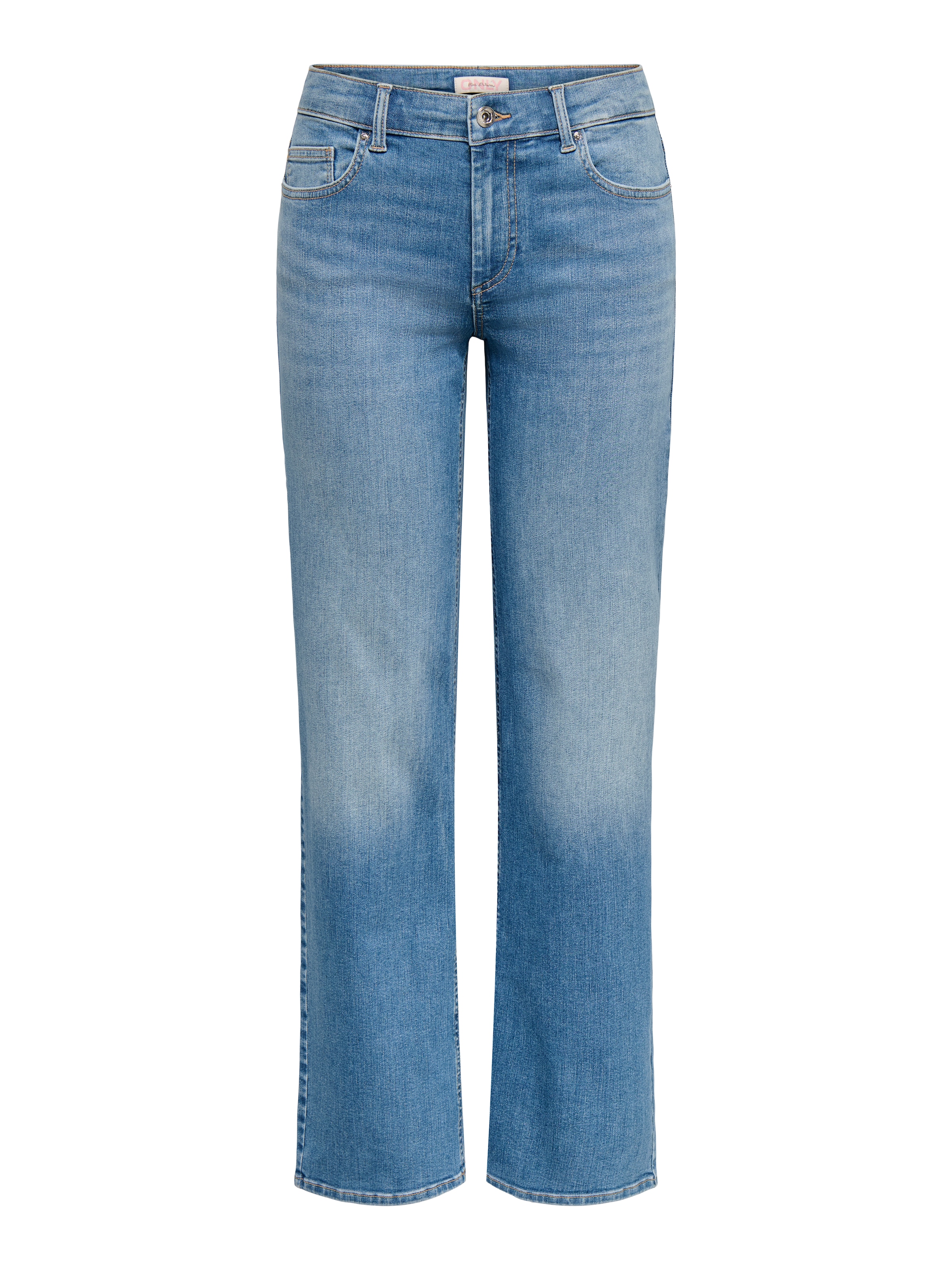 ONLY Straight-Jeans »ONLWINNIE  MID STRAIGHT DNM« Baumwollmischung, straight fit, mid waist
