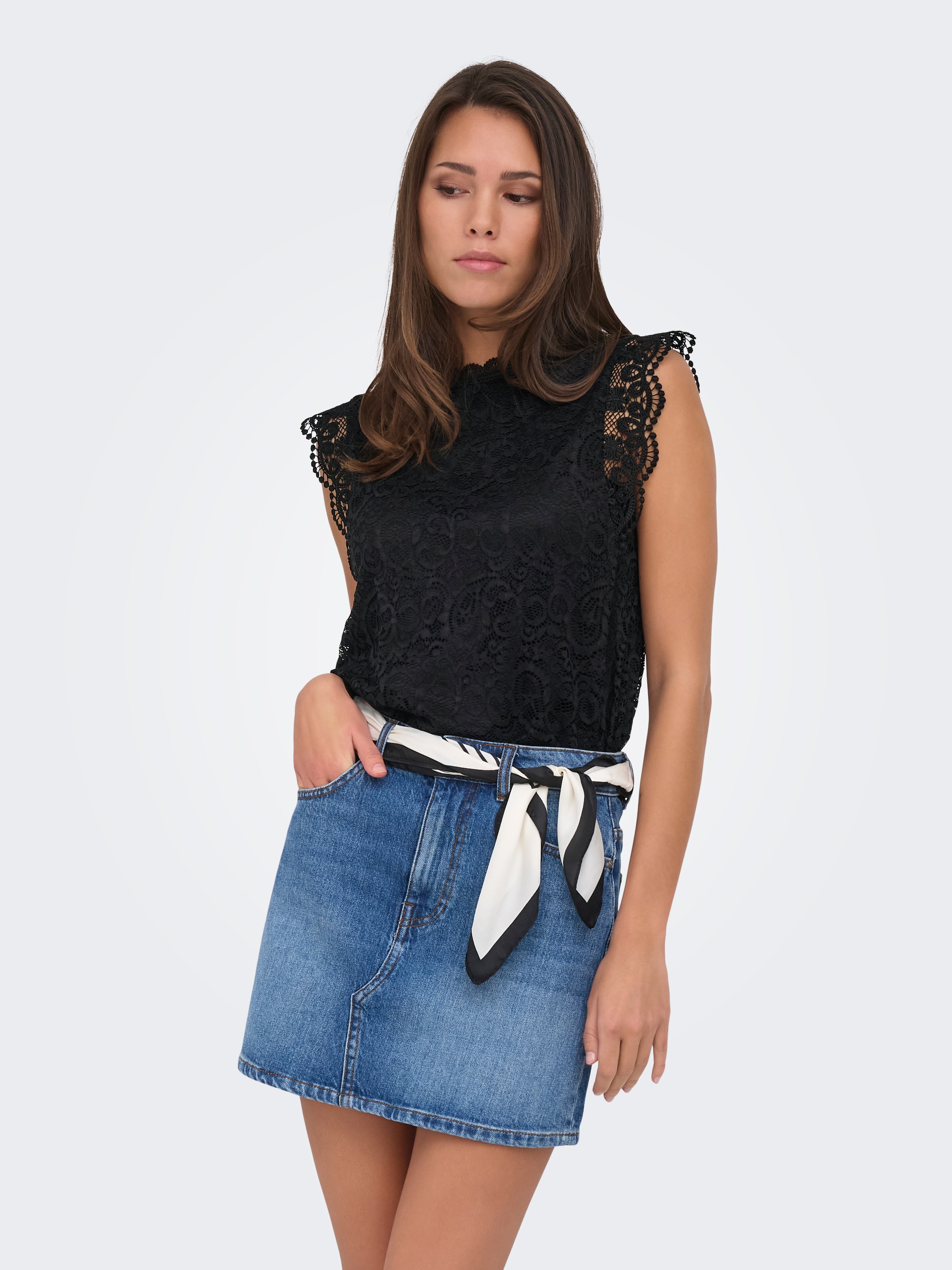JDY Spitzenshirt »JDYLOTAS S/L LACE TOP JRS«