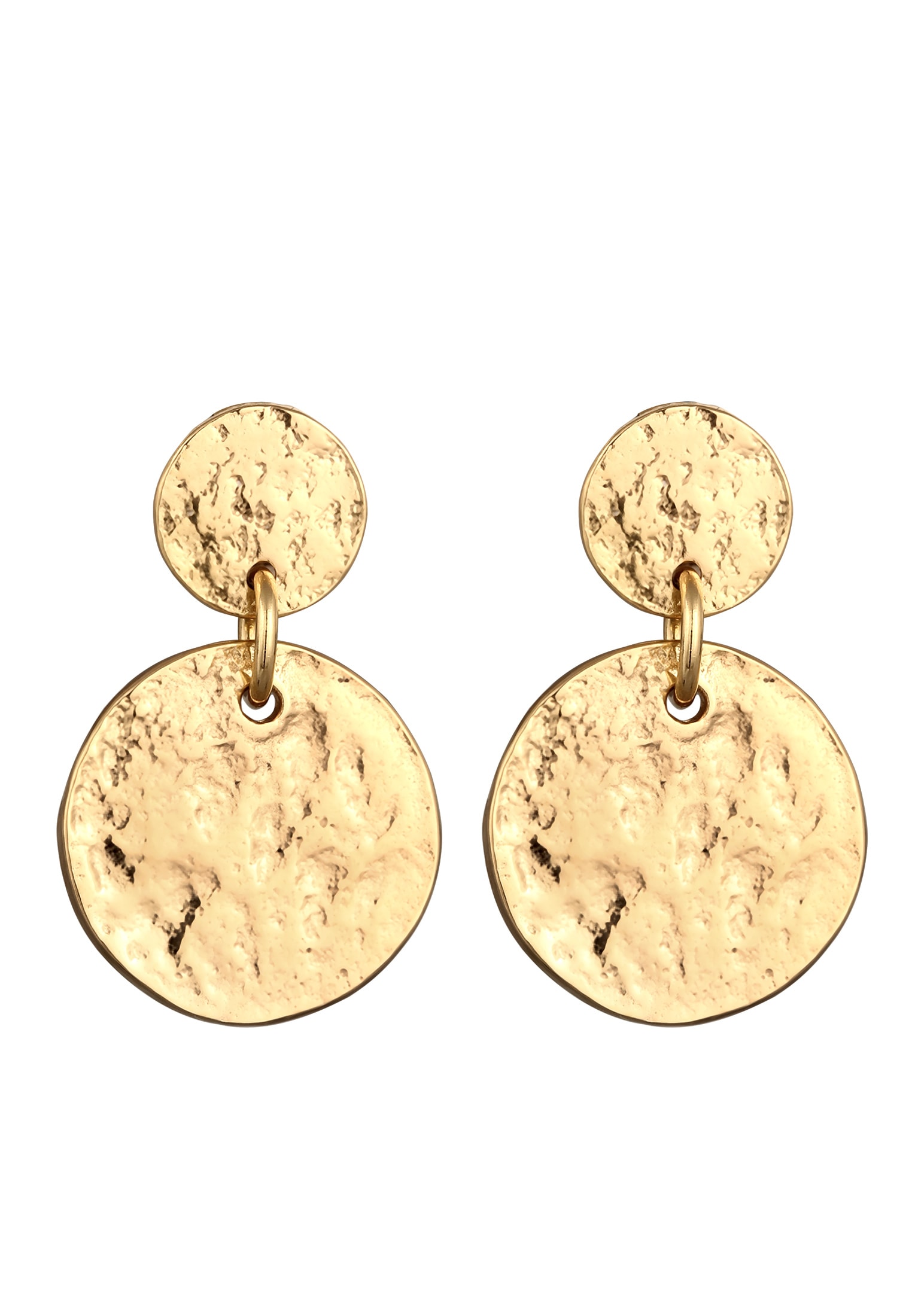 Elli Paar Ohrstecker »Ohrringe Ohrhänge Plättchen Vintage Look 925 Sterling Silber«