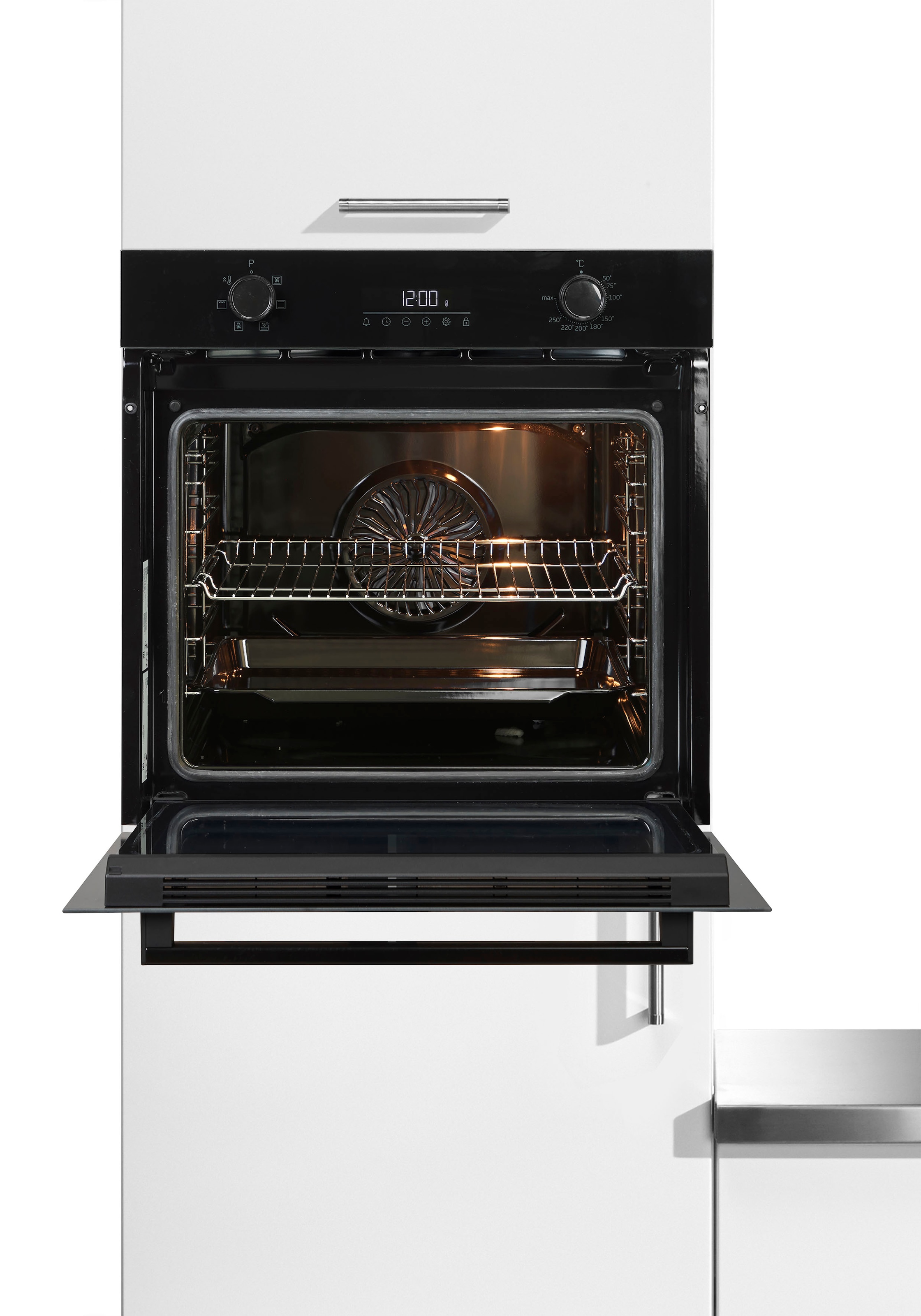 BEKO Einbaubackofen b3000 »BBIE17300B 7768288383«, mit Teleskopauszug nachrüstbar, SteamShine